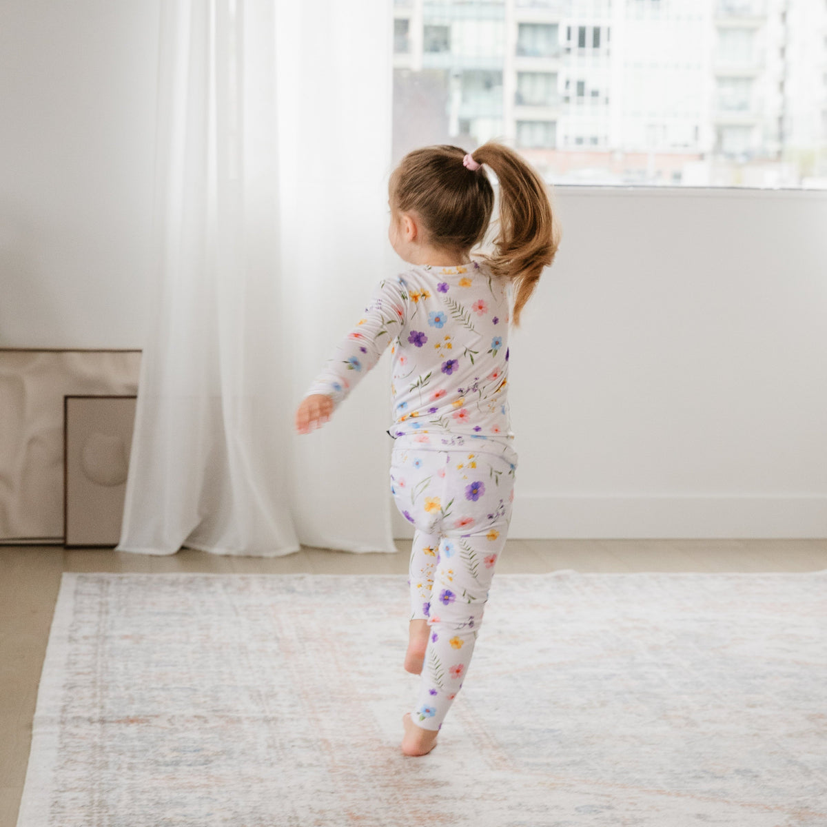 Wildflower Two-Piece Pajama Set Lulush The Label Kids Clothing