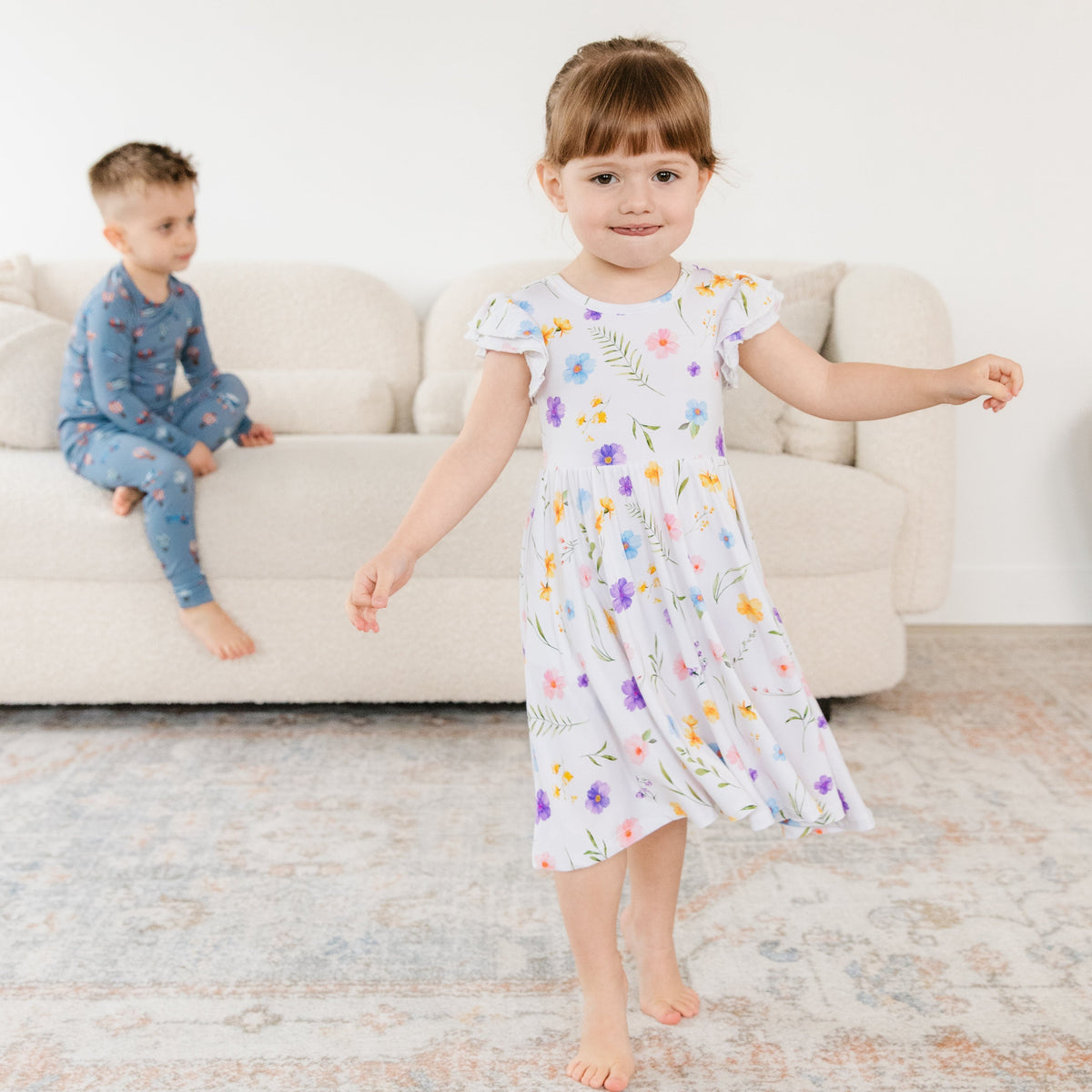 Wildflower Twirl Dress Lulush The Label Kids Clothing