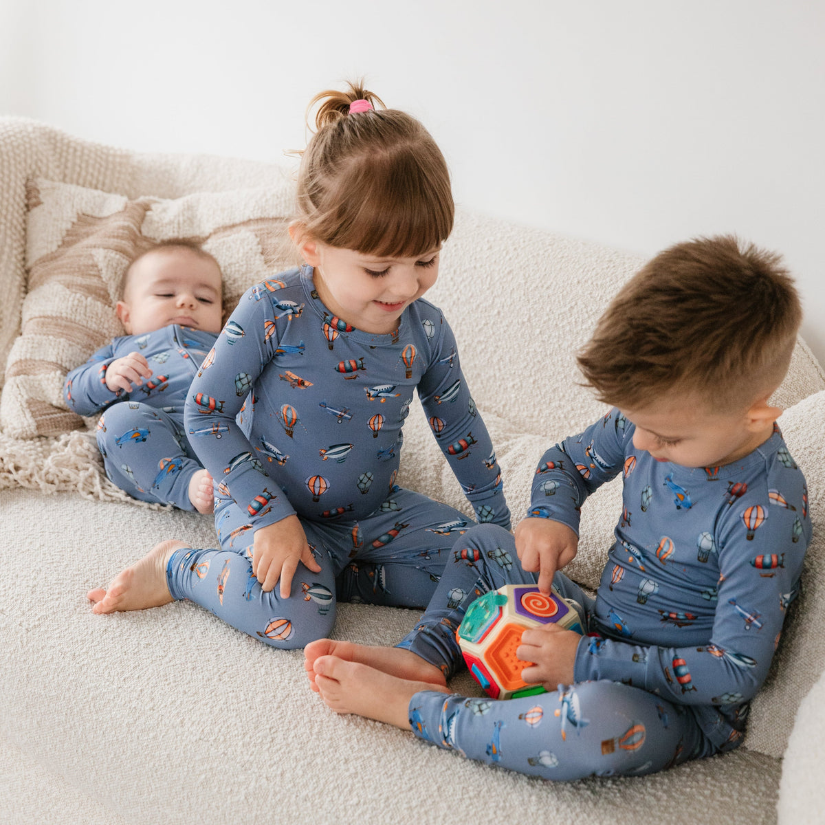 Vintage Voyager Two-Piece Pajama Set Lulush The Label Kids Clothing