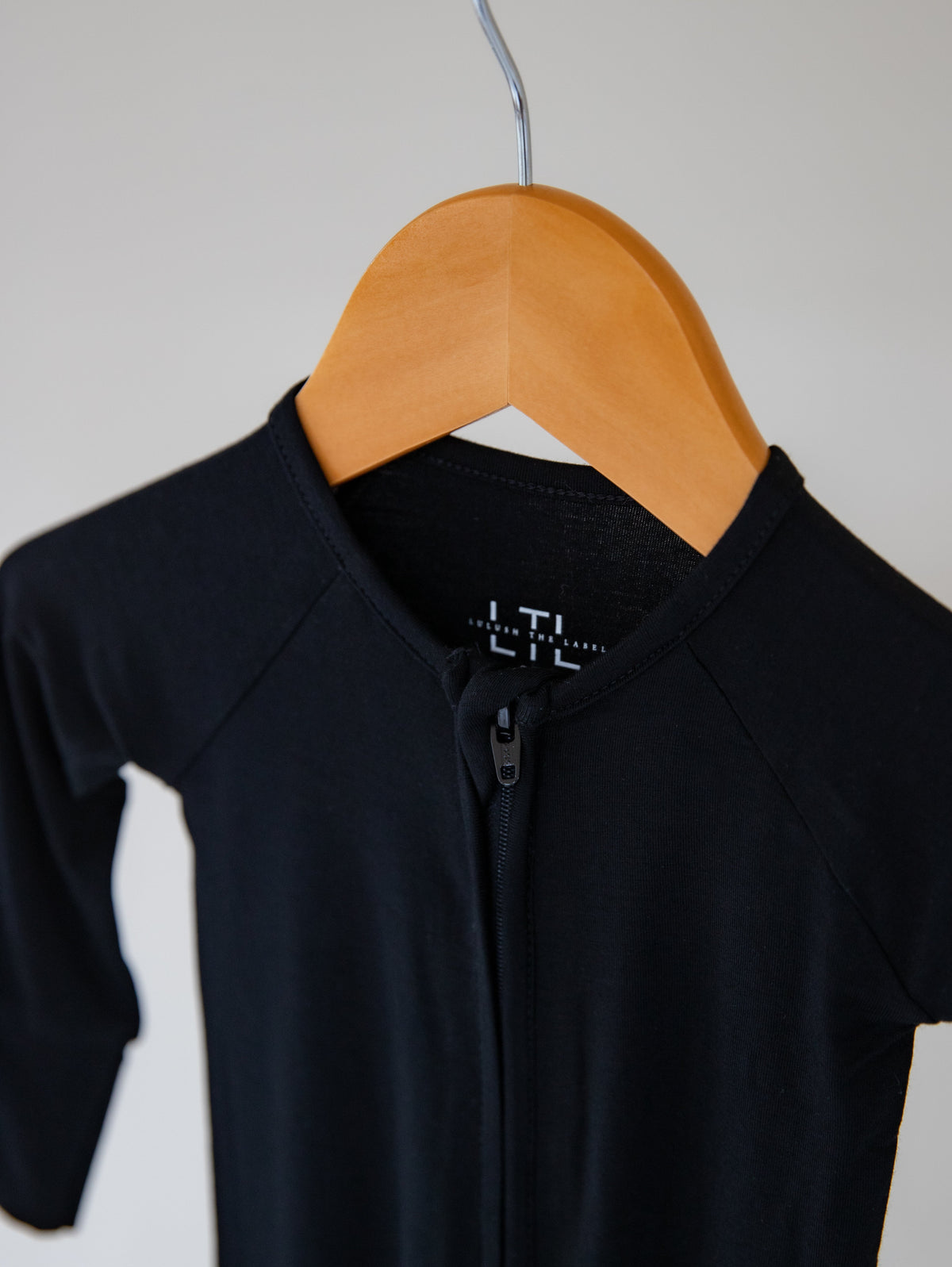 Onyx Bamboo Convertible Zippered Romper Lulush The Label Kids Clothing