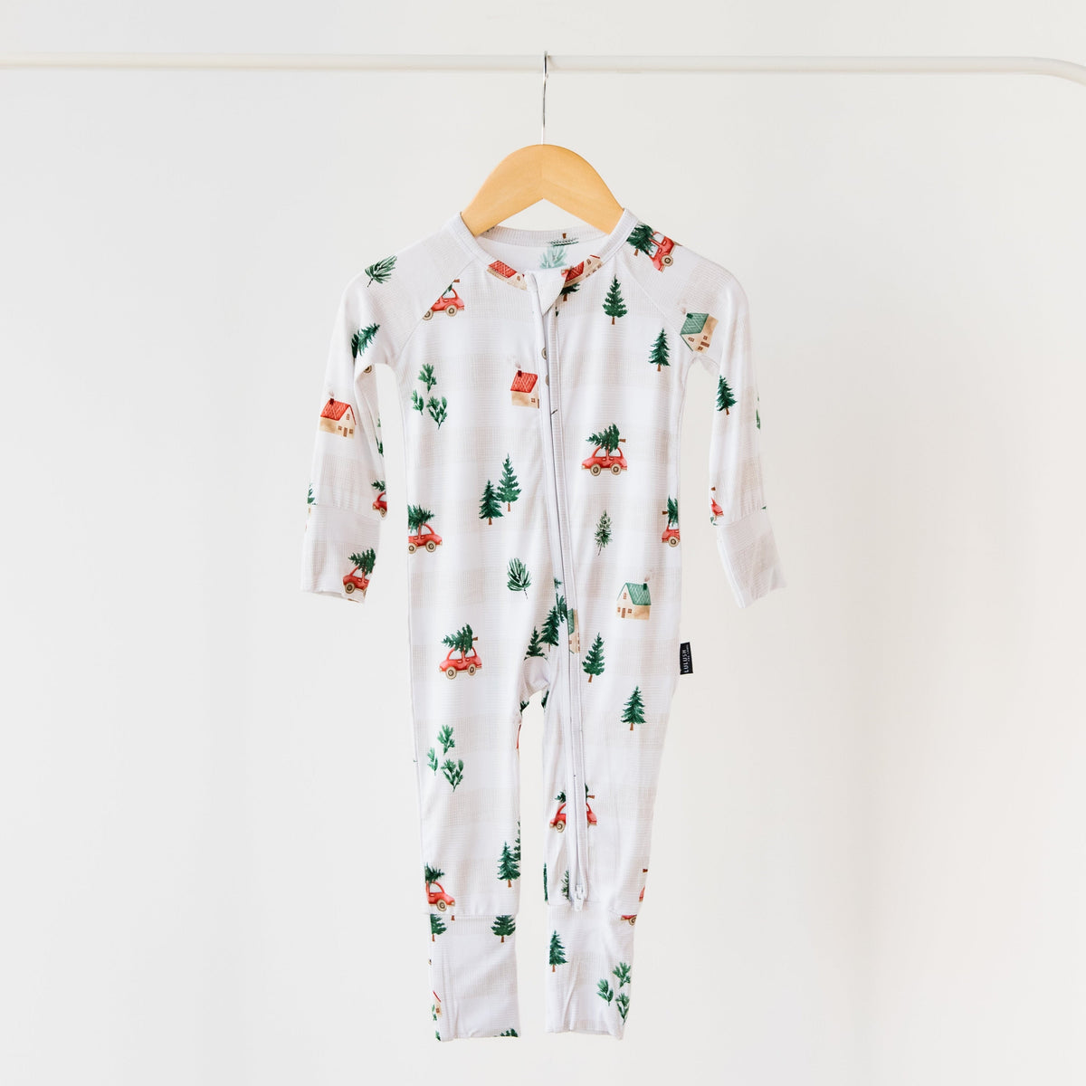 Winter Cottage Bamboo Zippered Romper Lulush The Label Kids Clothing