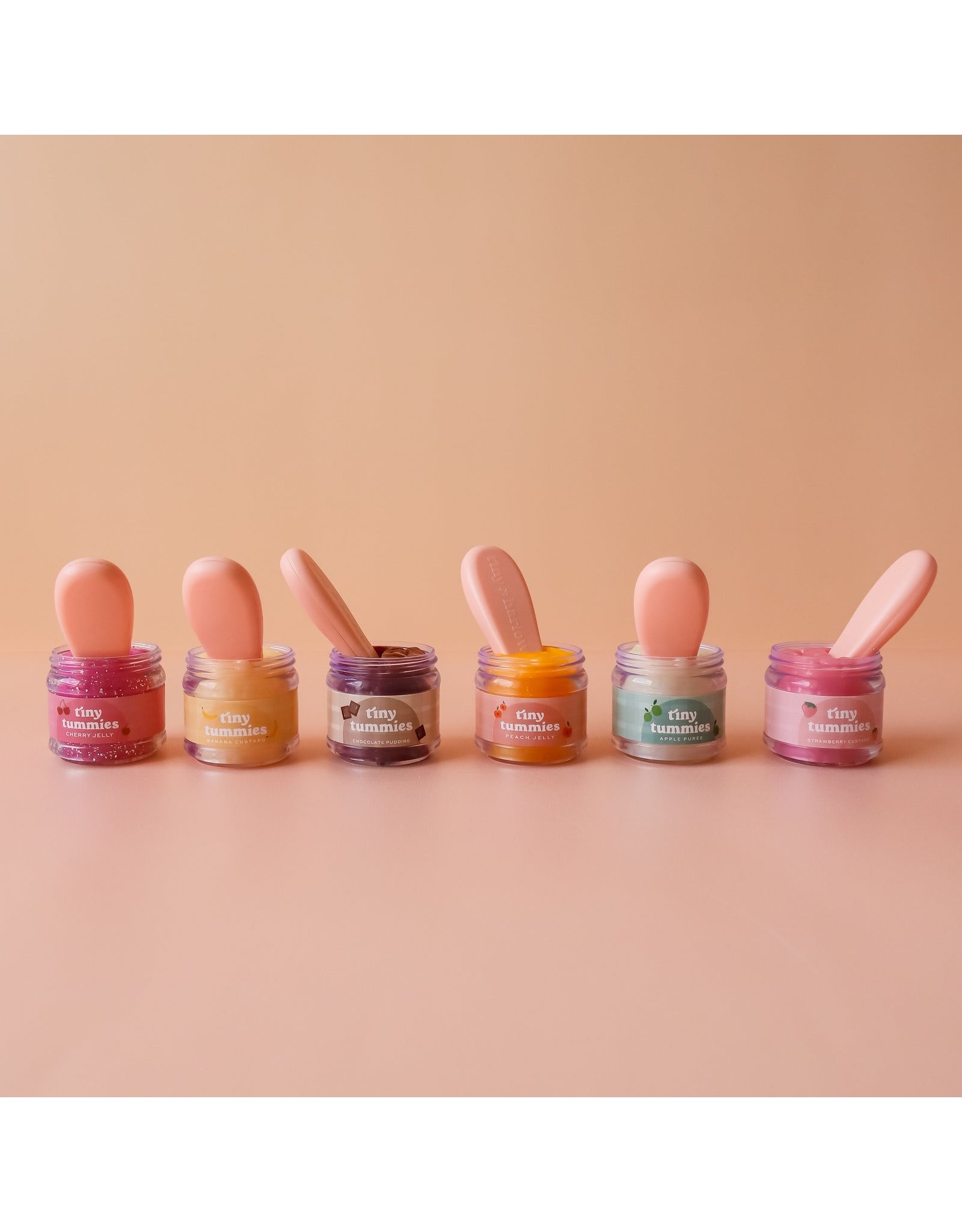 Tiny Tummies Apple Puree Food Jar and Spoon set - Tiny Harlow