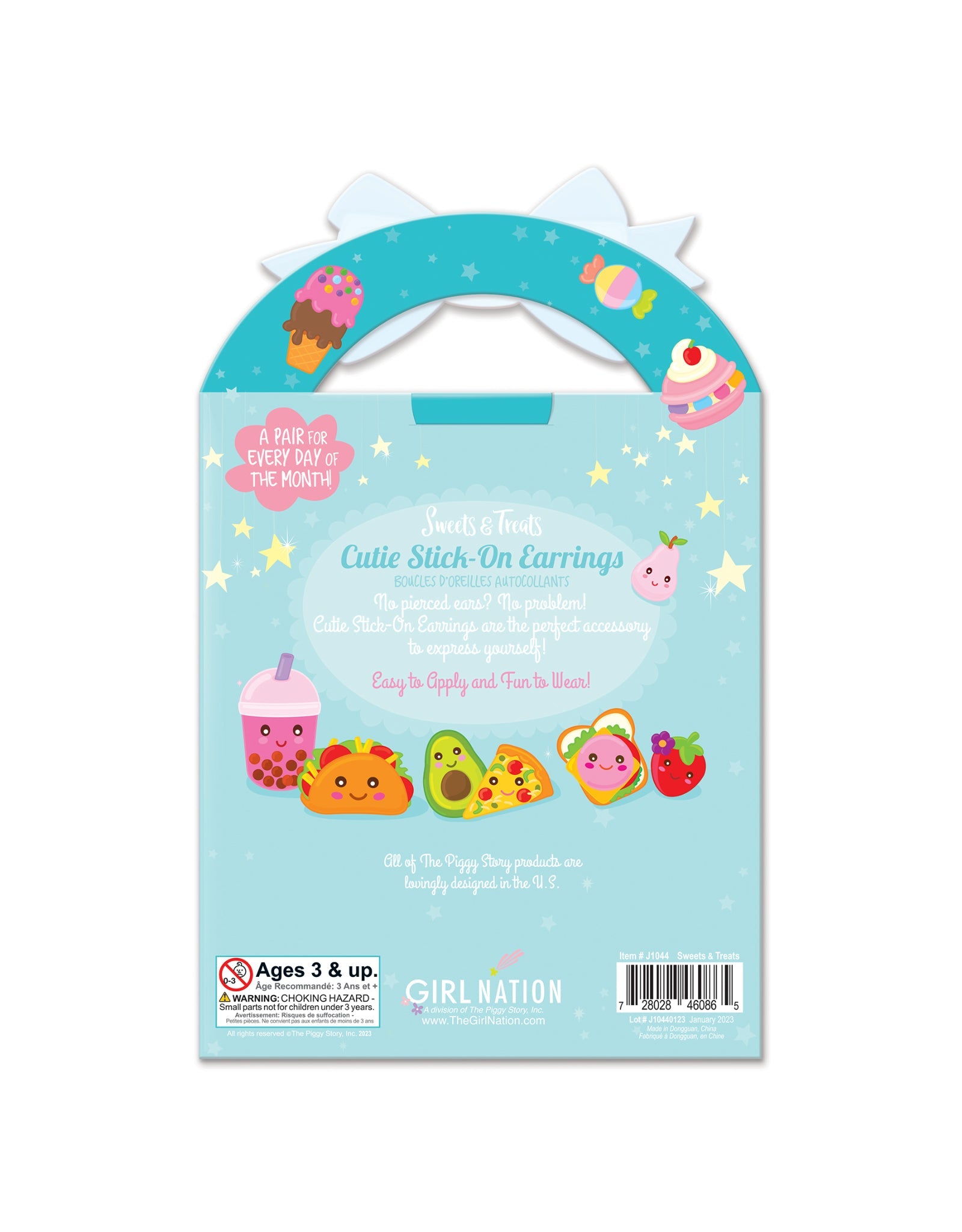 Cutie Stick-On Earrings - Sweets & Treats - Girl Nation