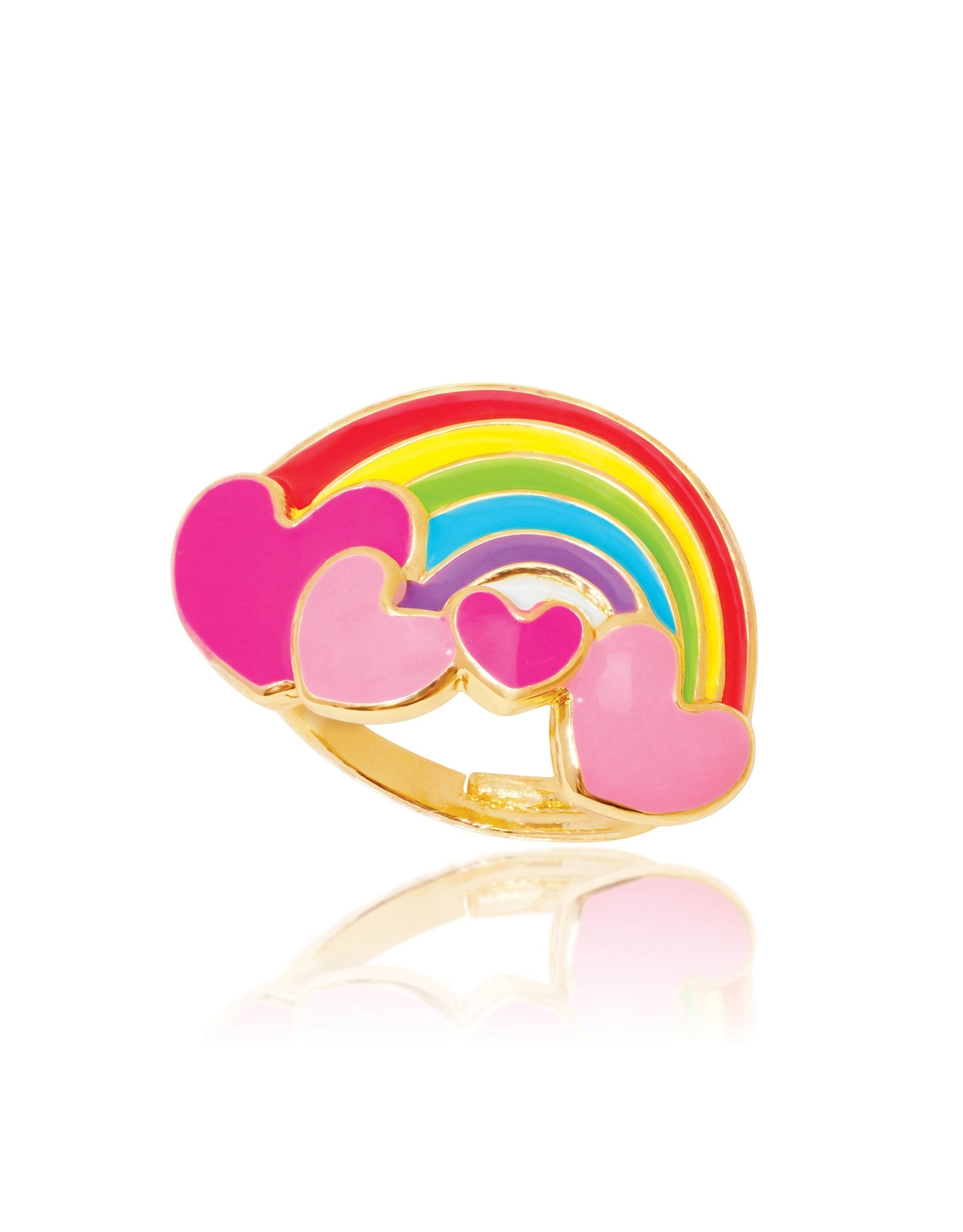 Enamel Ring - Rainbow Love - Girl Nation