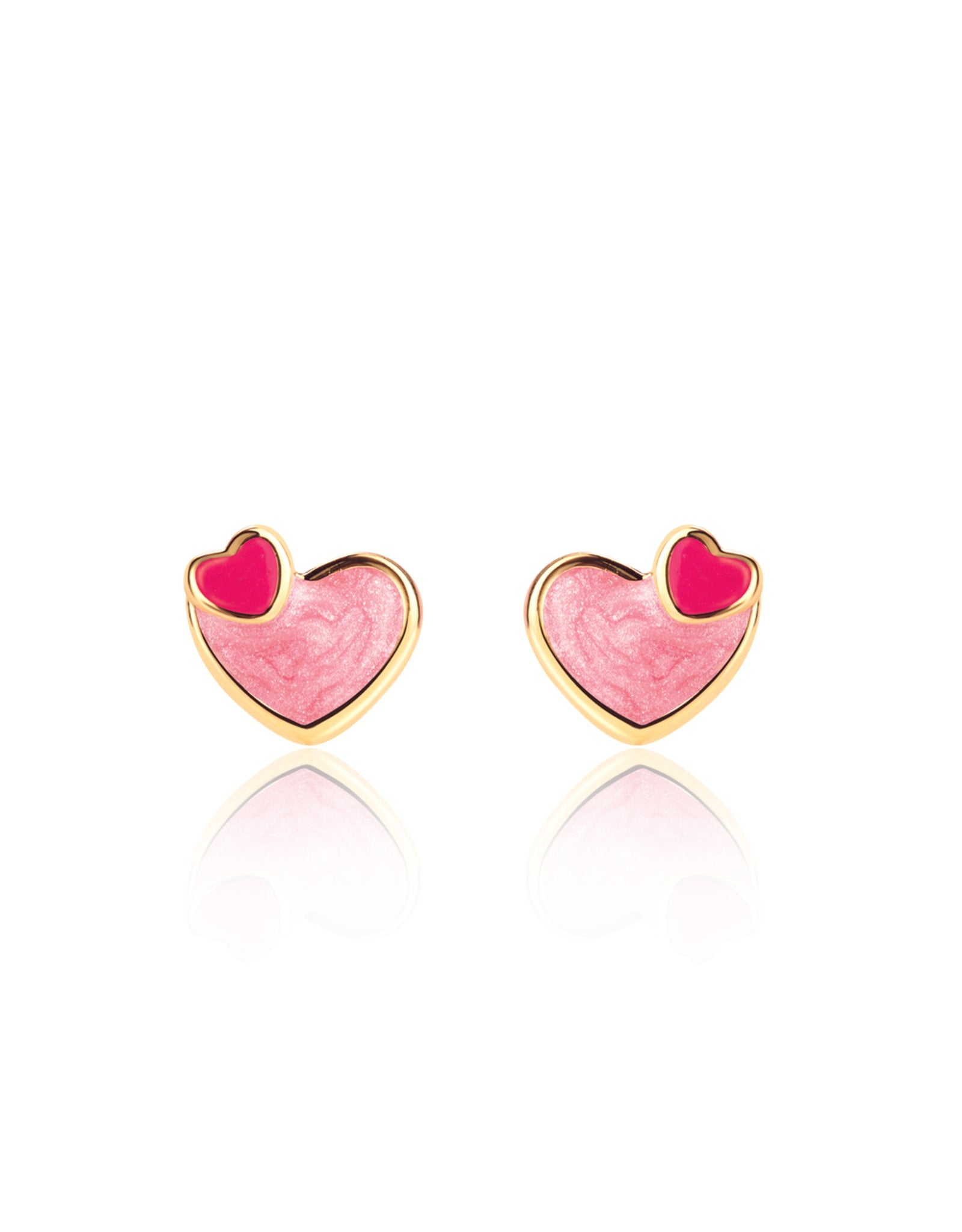 Enameled earrings - Heart 2 heart - Girl Nation