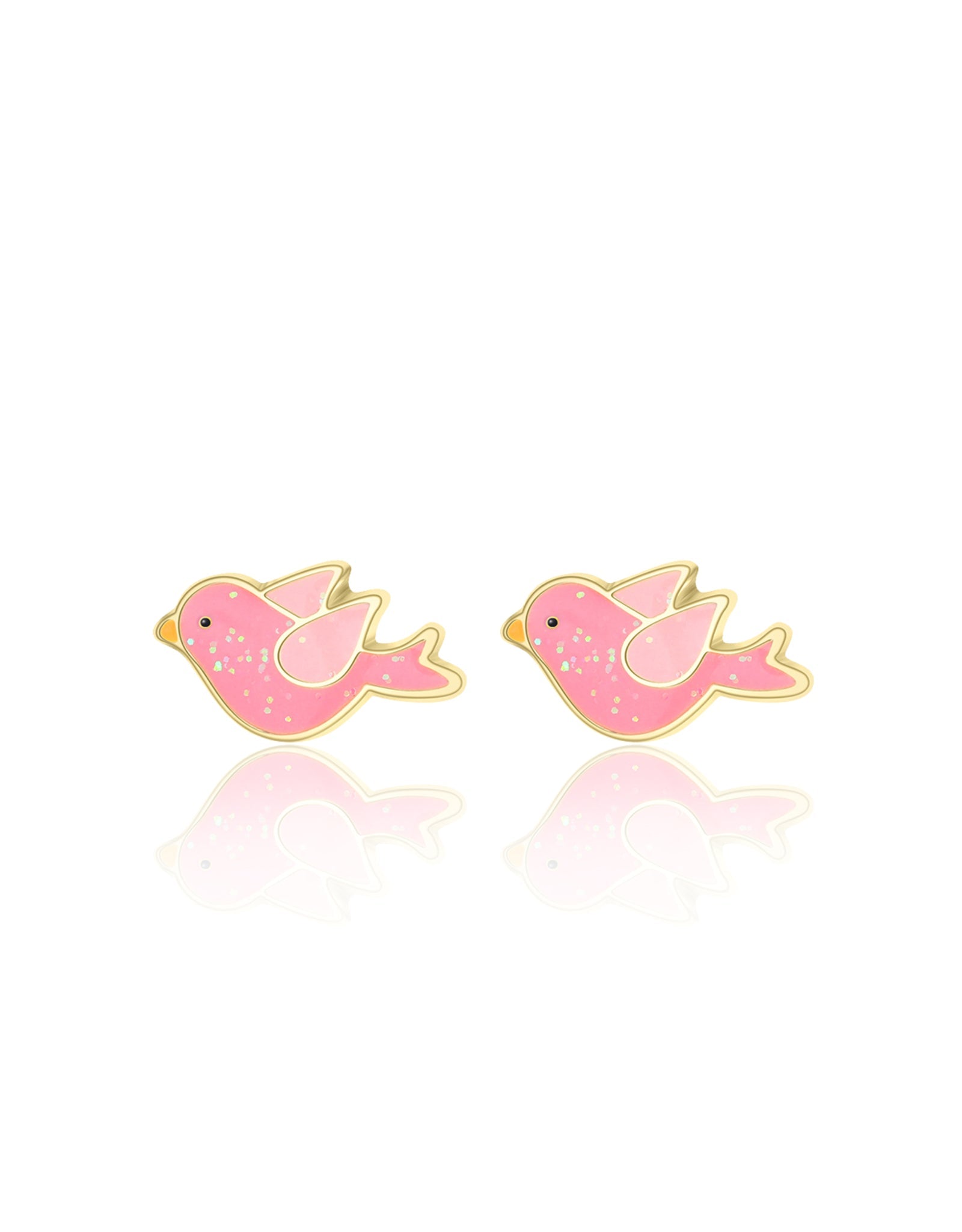 Enamel Stud Earrings - Twinkle Bird - Girl Nation