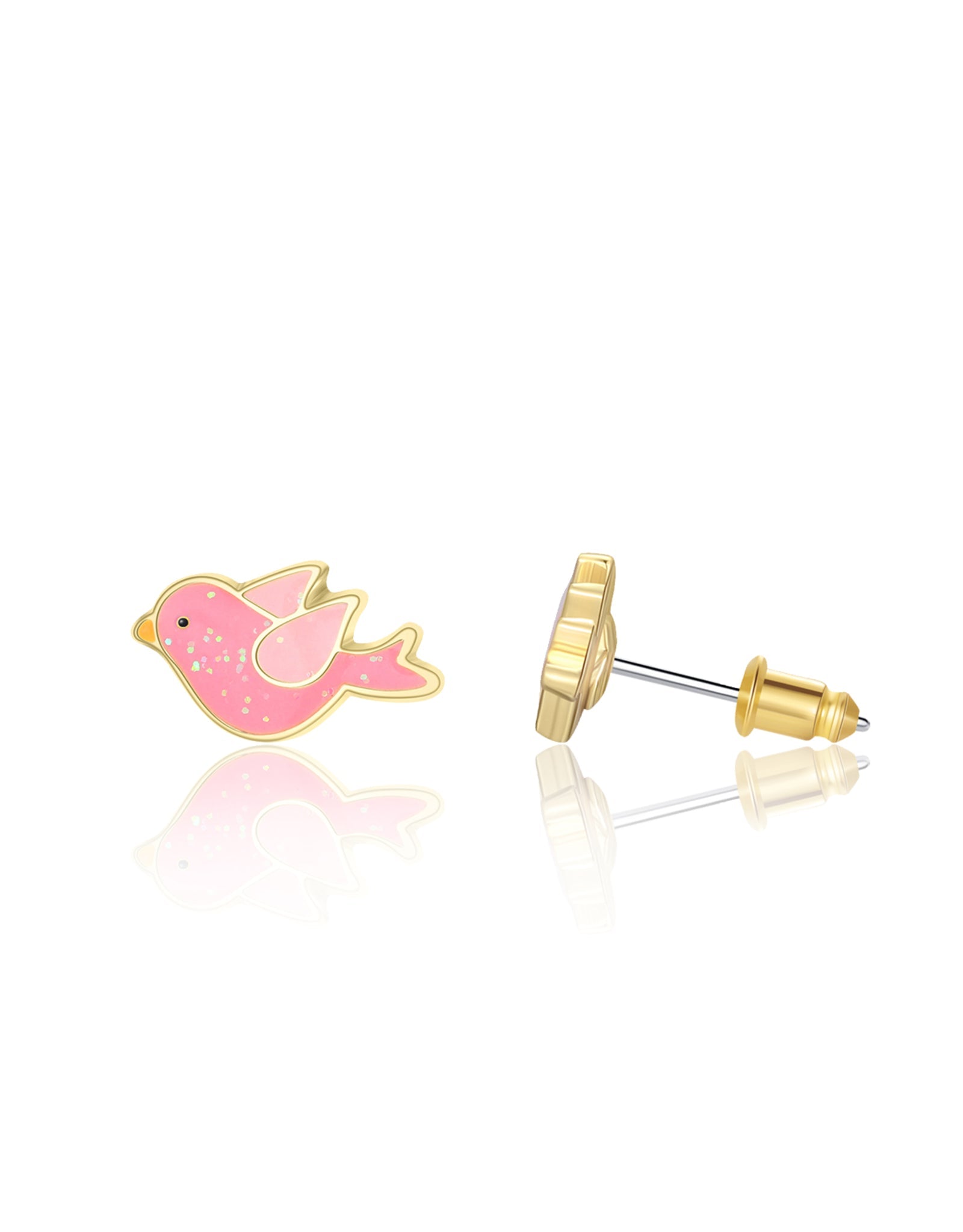 Enamel Stud Earrings - Twinkle Bird - Girl Nation