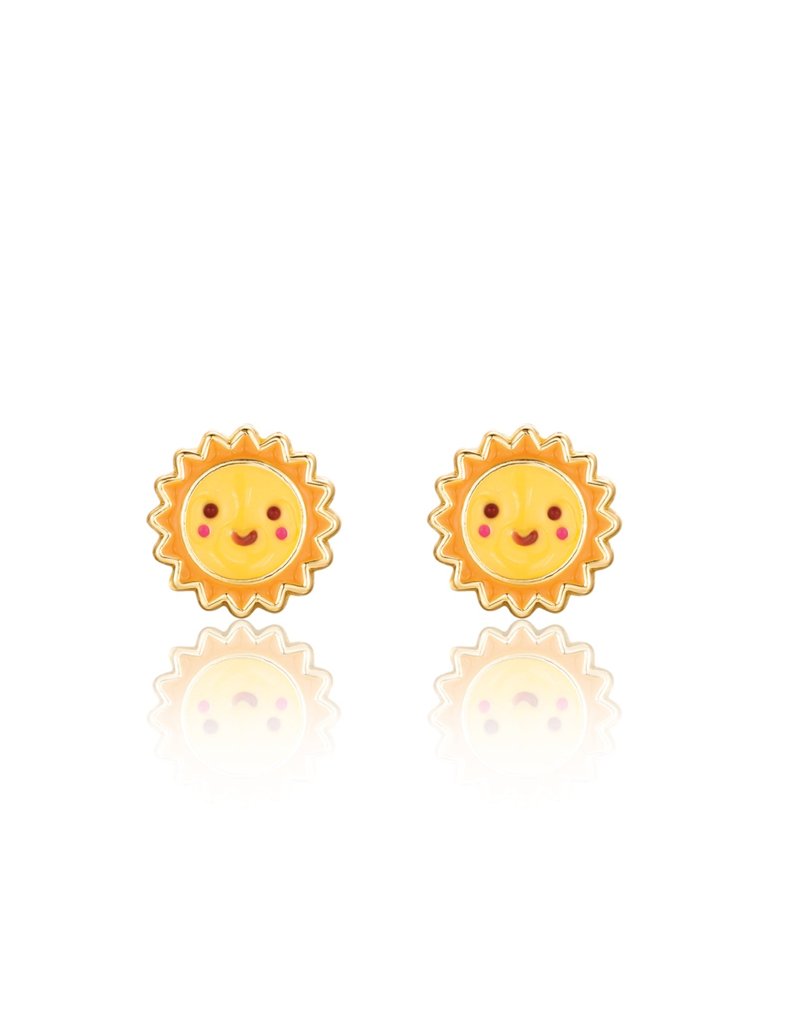 Enamel Stud Earrings - Sunny Day - Girl Nation