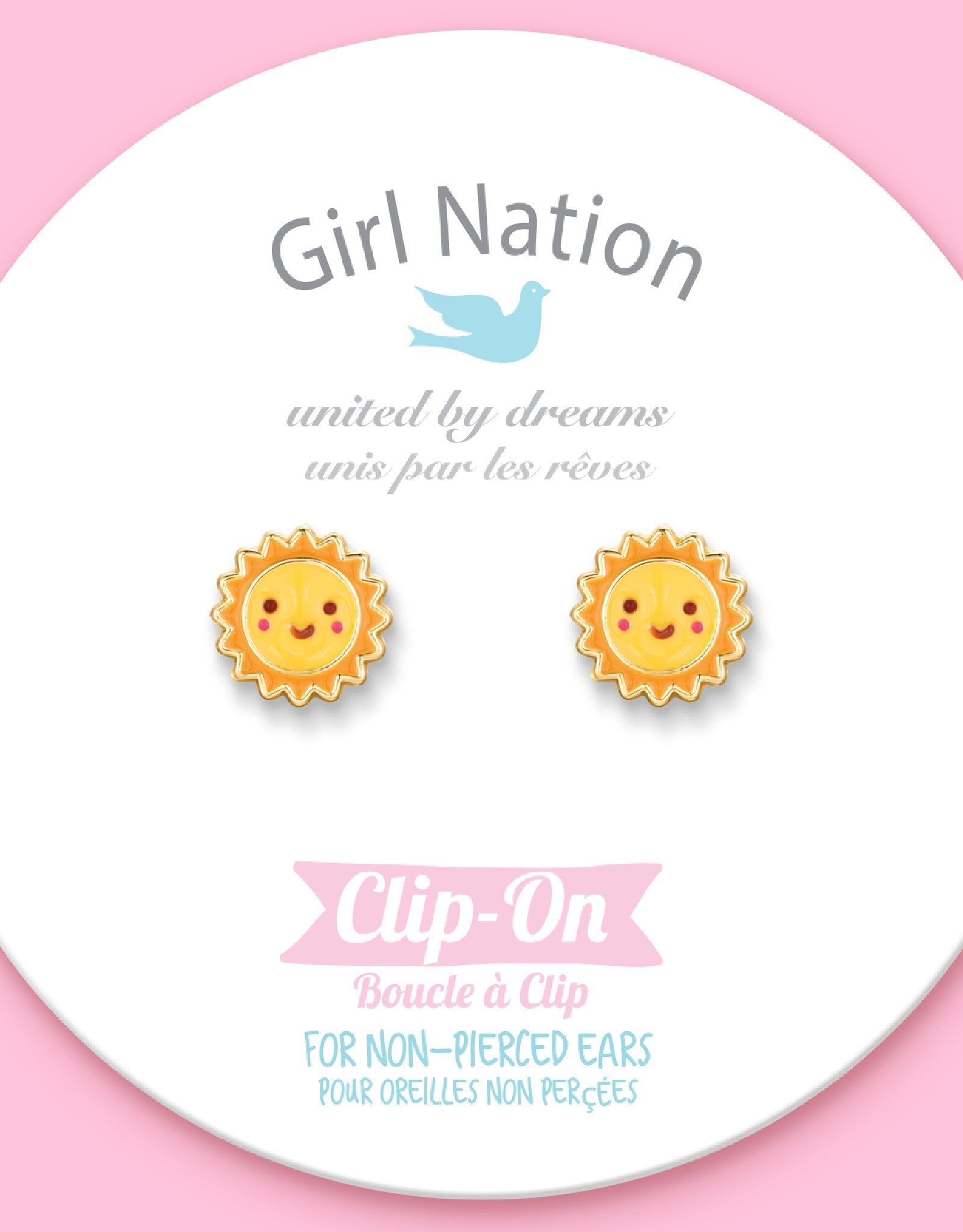 Enamel Clip-on Earrings - Sunny Day - Girl Nation