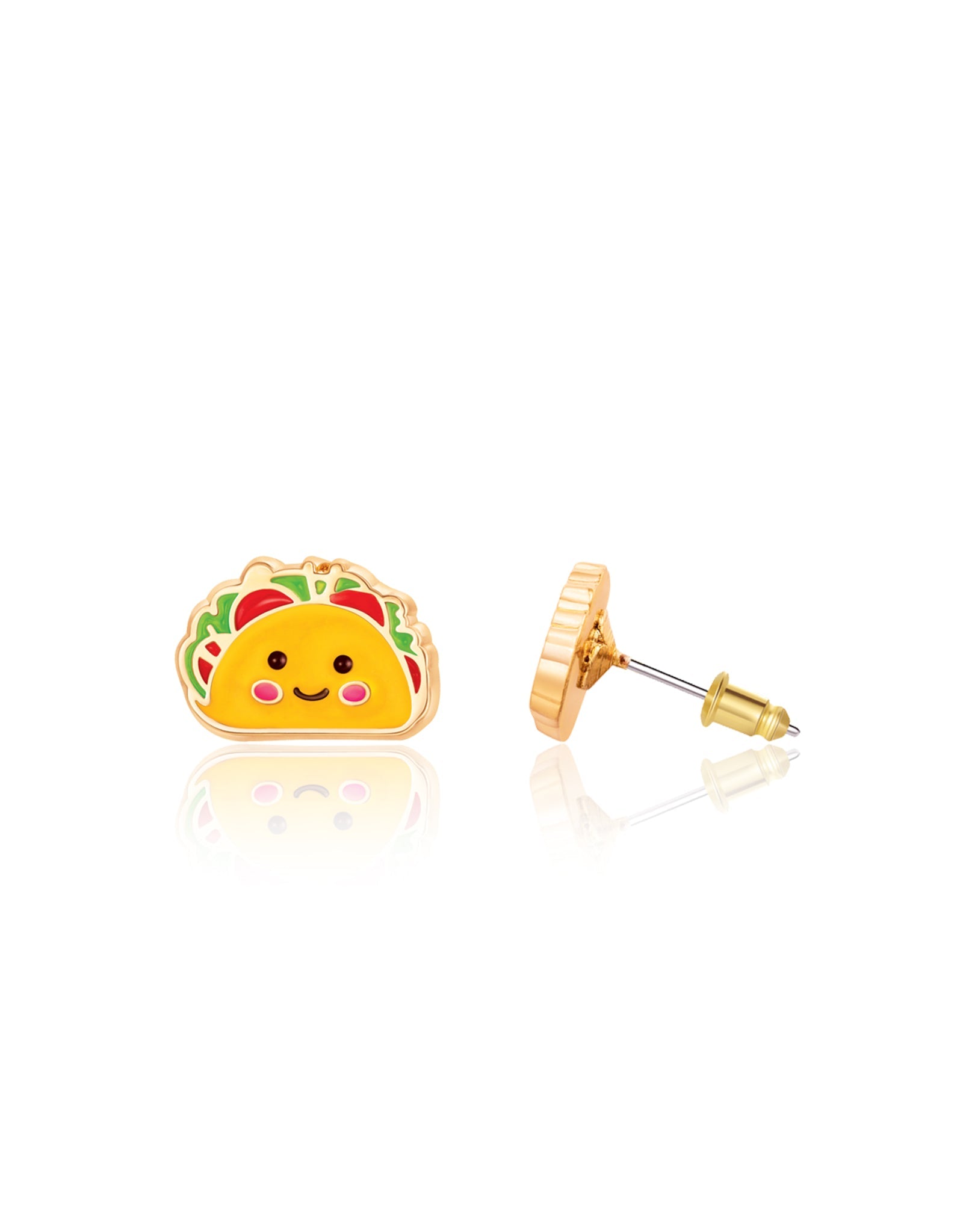 Enamel Stud Earrings - Taco Belle - Girl Nation