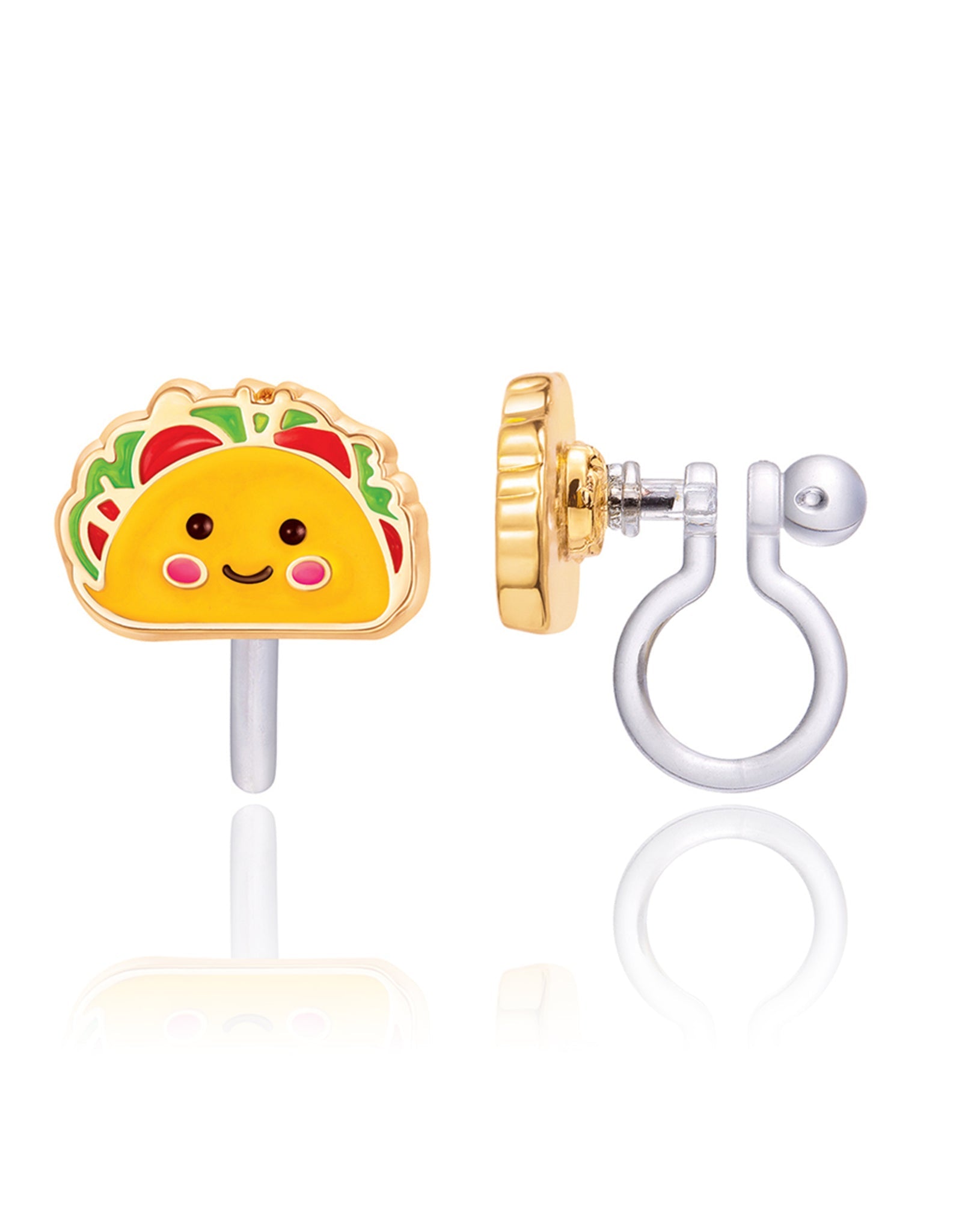 Enamel Clip-on Earrings - Taco Belle - Girl Nation