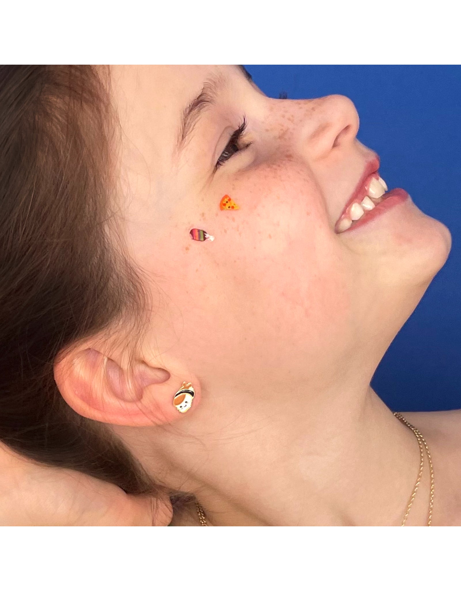 Enamel Stud Earrings - Sushi Time - Girl Nation
