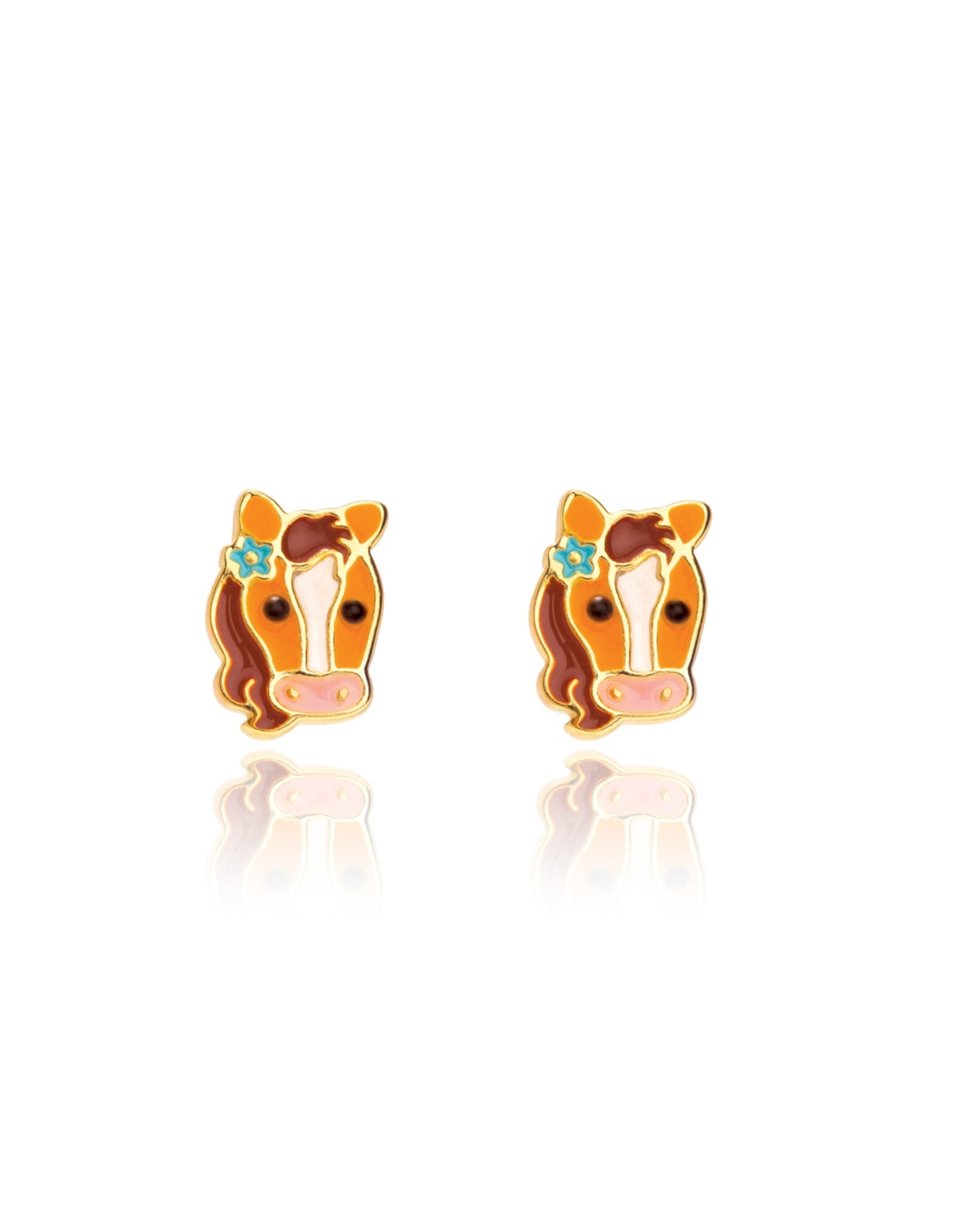 Enamel Stud Earrings - Pretty Pony - Girl Nation