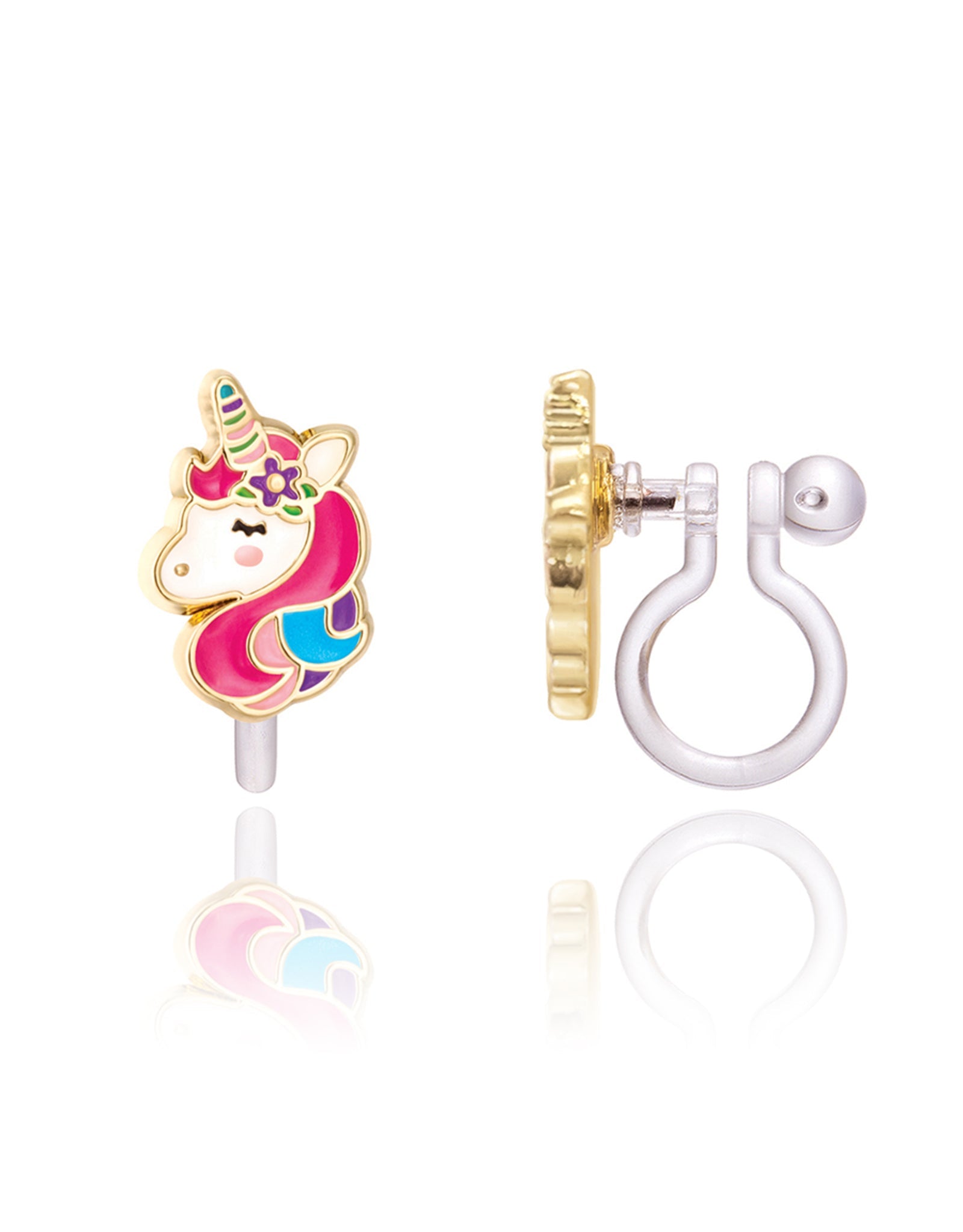 Enamel Clip-on Earrings - Unicorn Dreams - Girl Nation