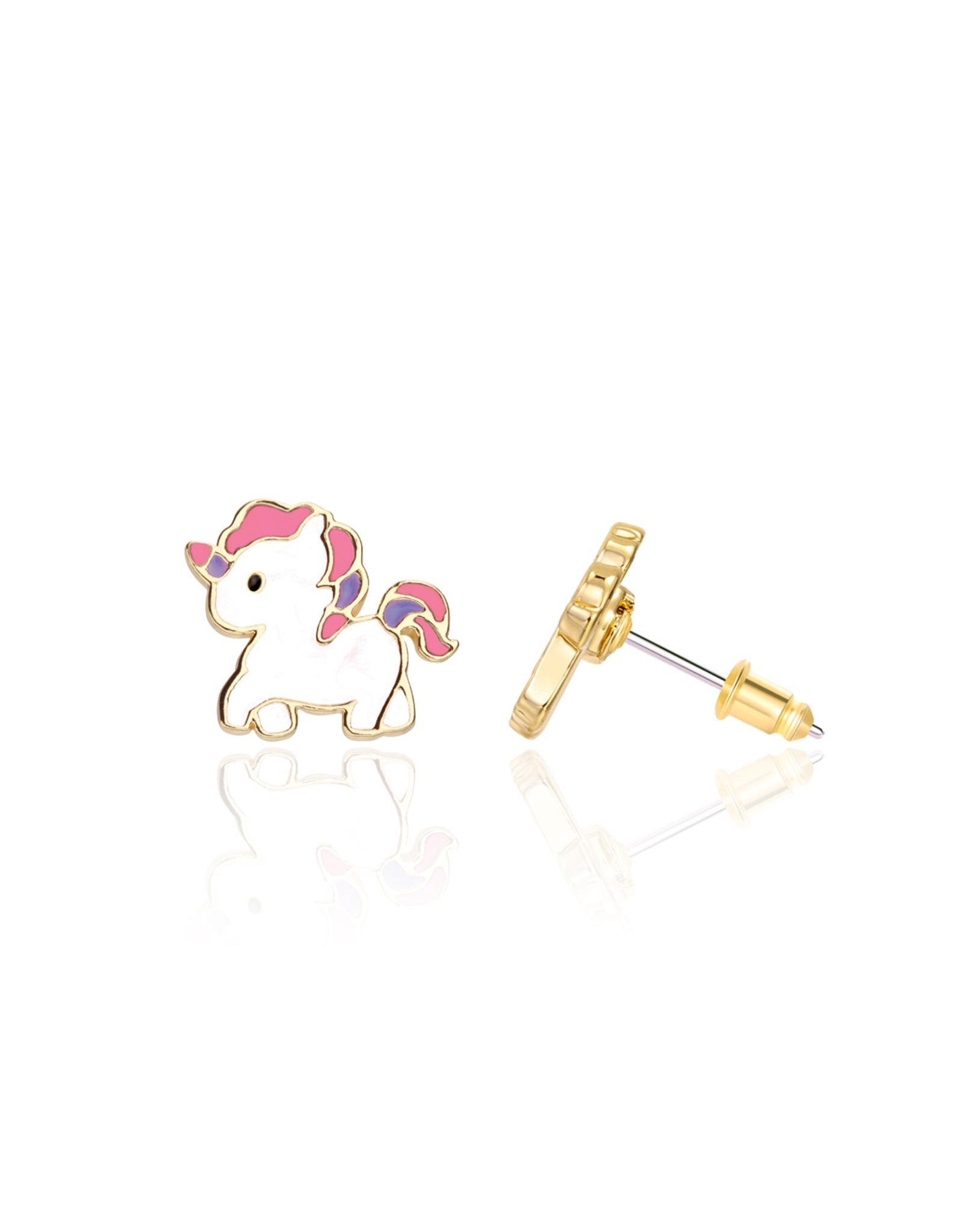 Enamel Stud Earrings - Magical Unicorn - Girl Nation
