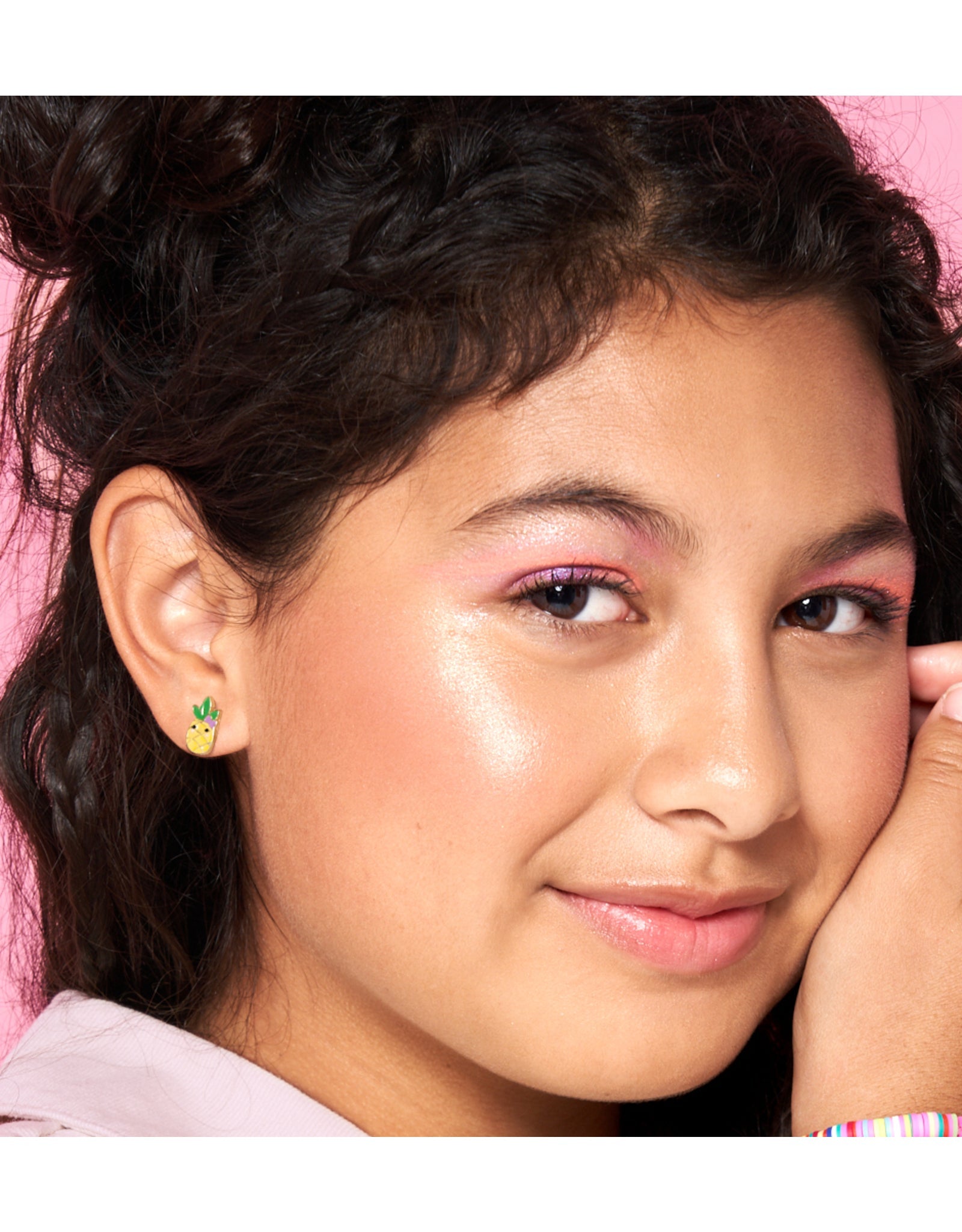 Enamel Studs Earrings - Cloud Loves Rainbow - Girl Nation
