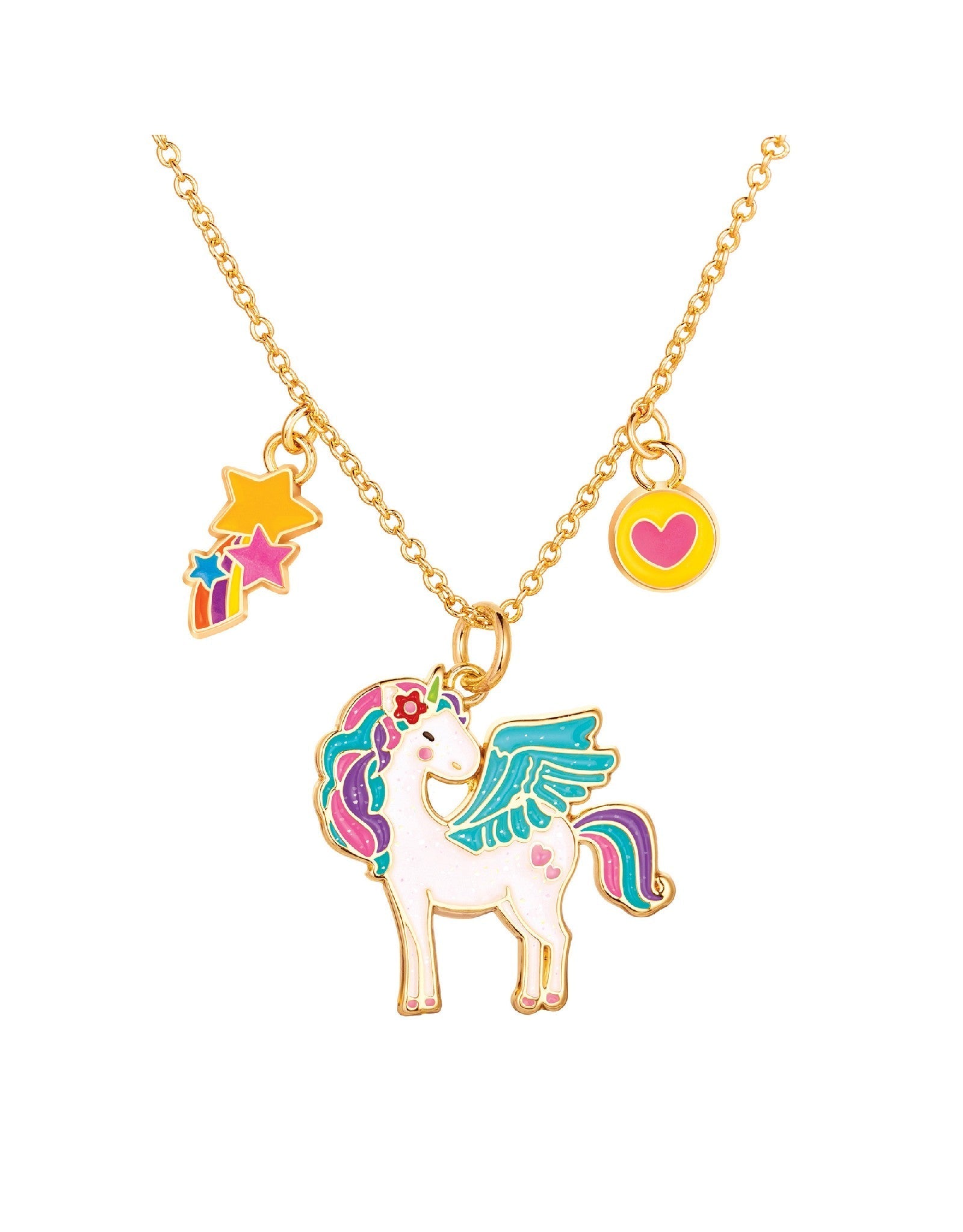 Charming Whimsy Necklace - Glitter Unicorn - Girl Nation