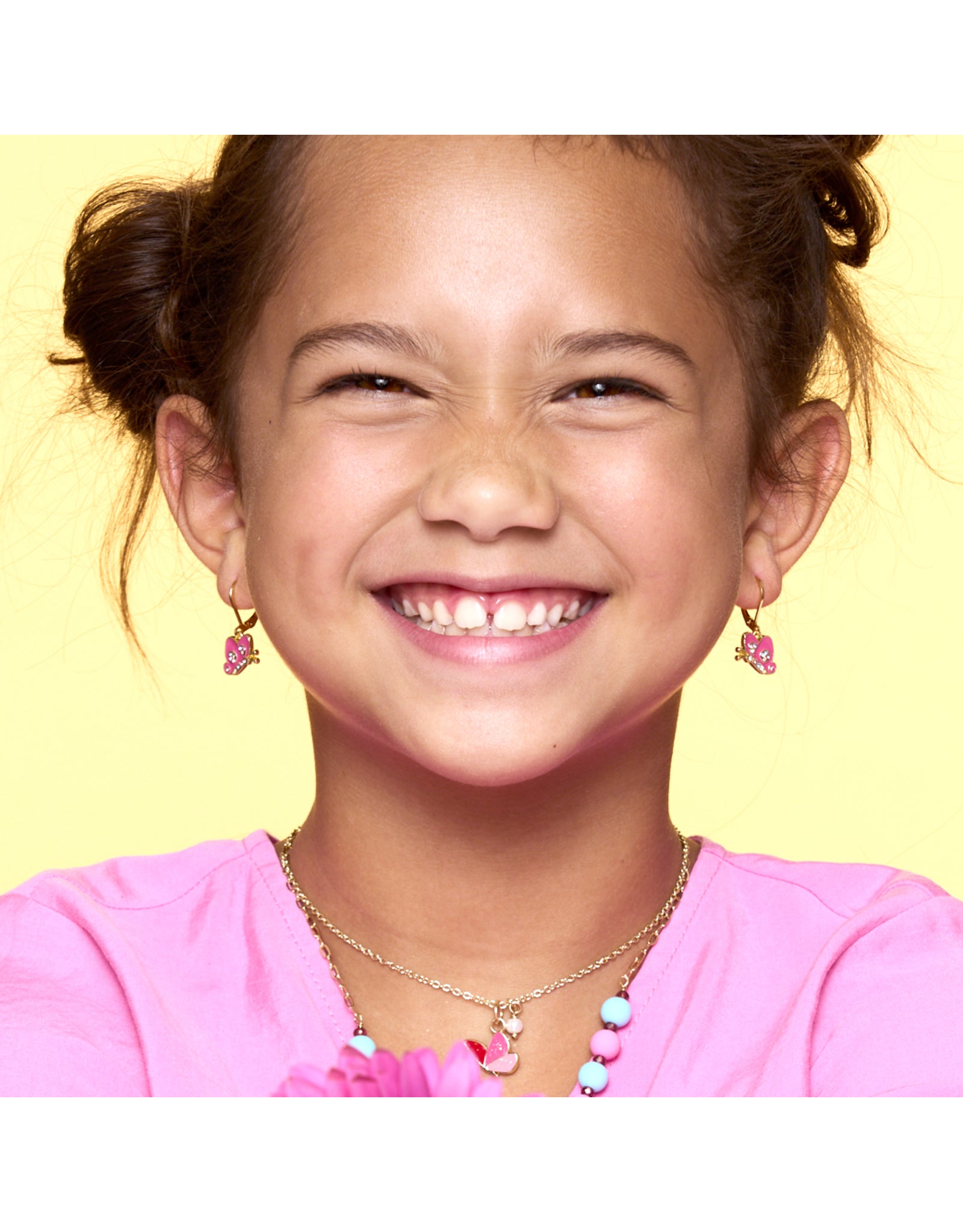 Lever Back Earrings - Crystal Butterfly - Girl Nation