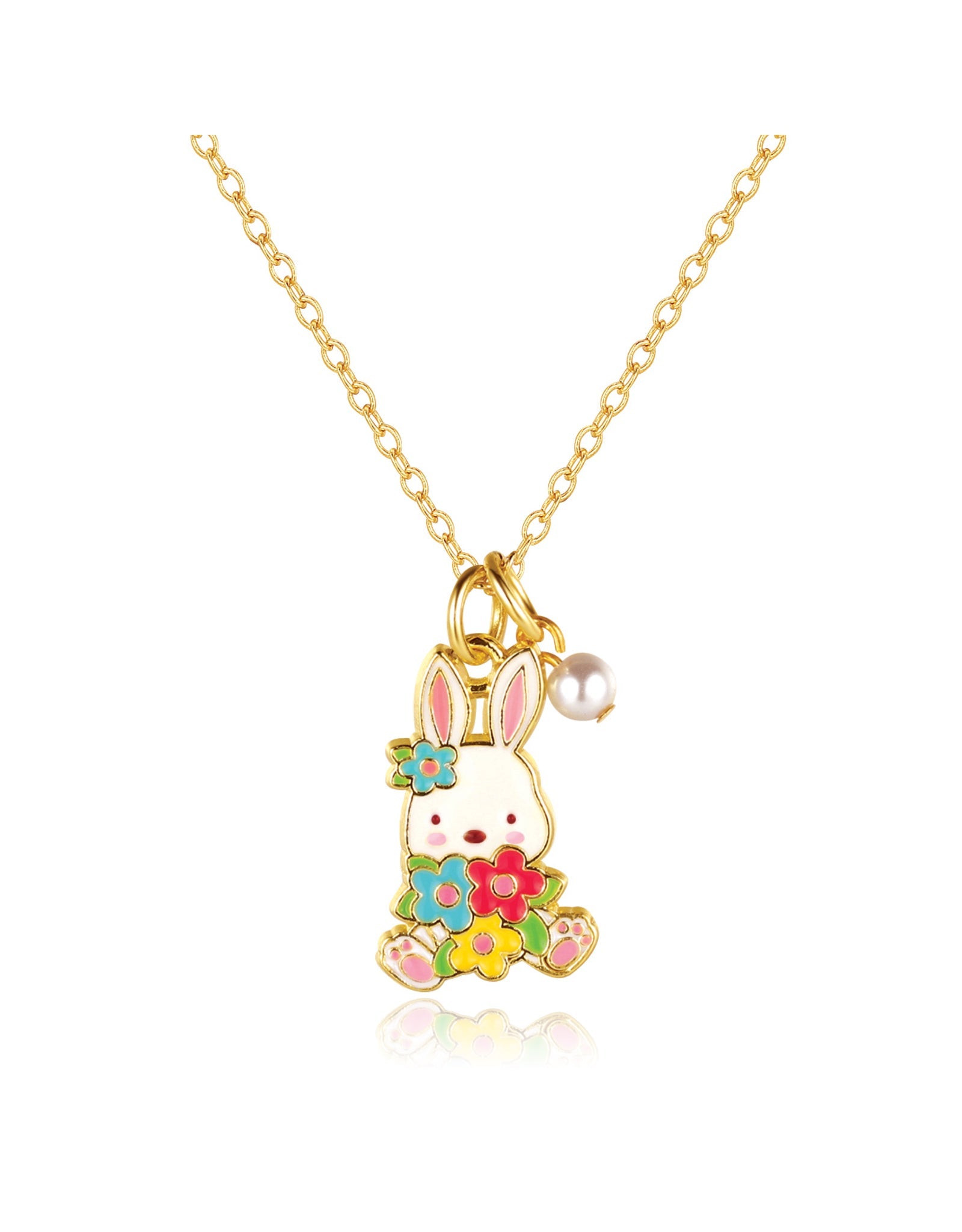 Sweet Petite Necklace - Bunny and Blooms - Girl Nation