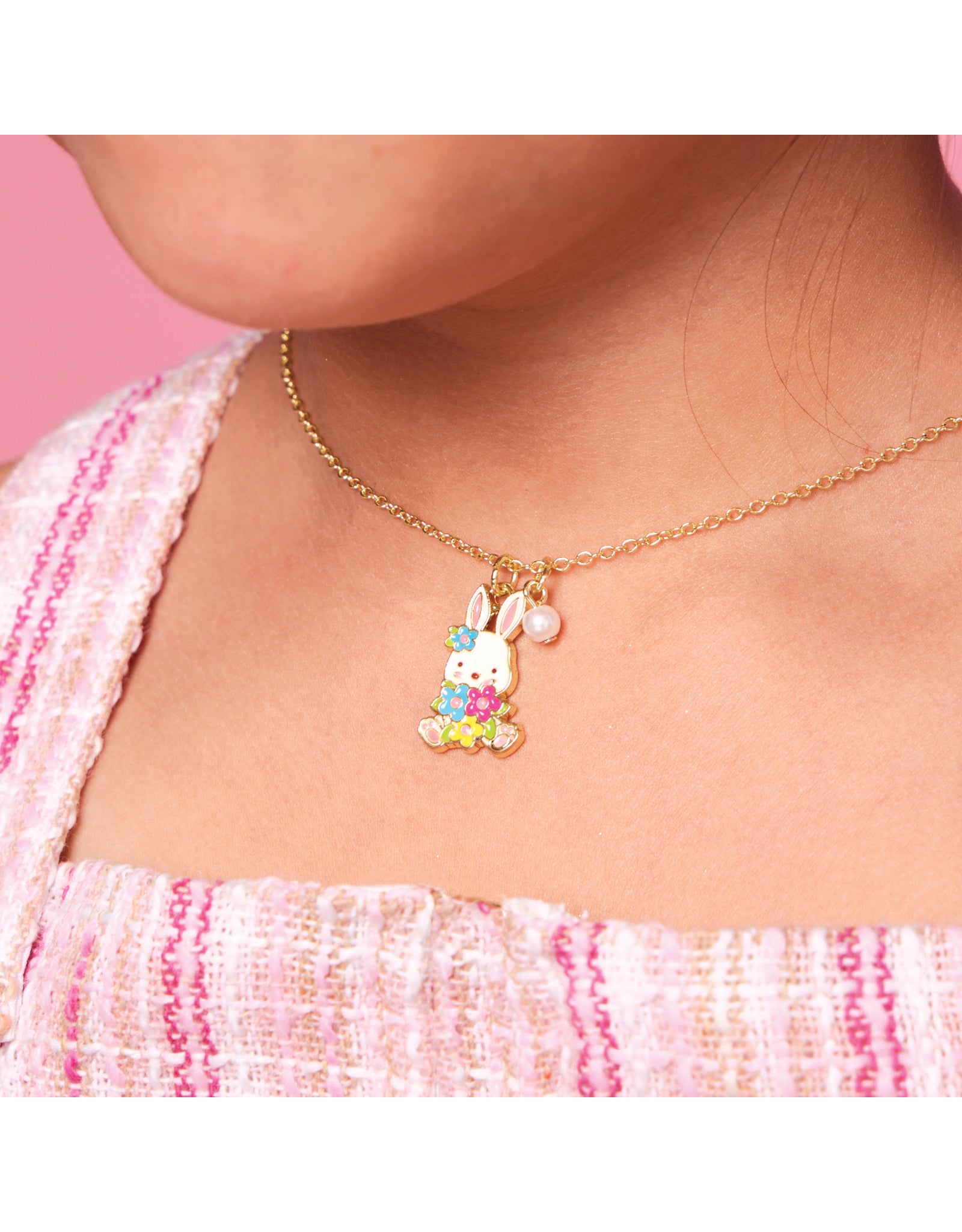 Sweet Petite Necklace - Bunny and Blooms - Girl Nation