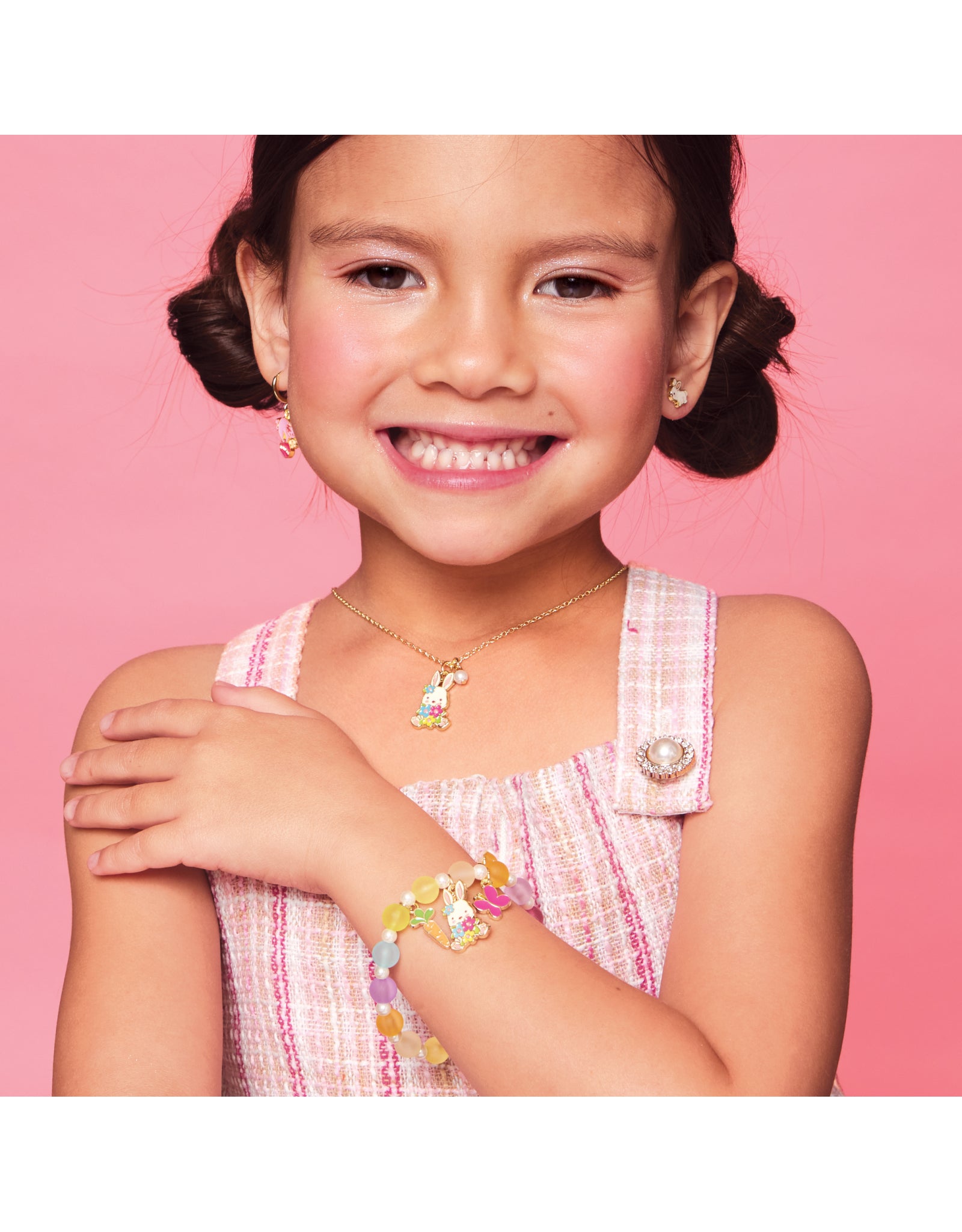 Sweet Petite Necklace - Bunny and Blooms - Girl Nation