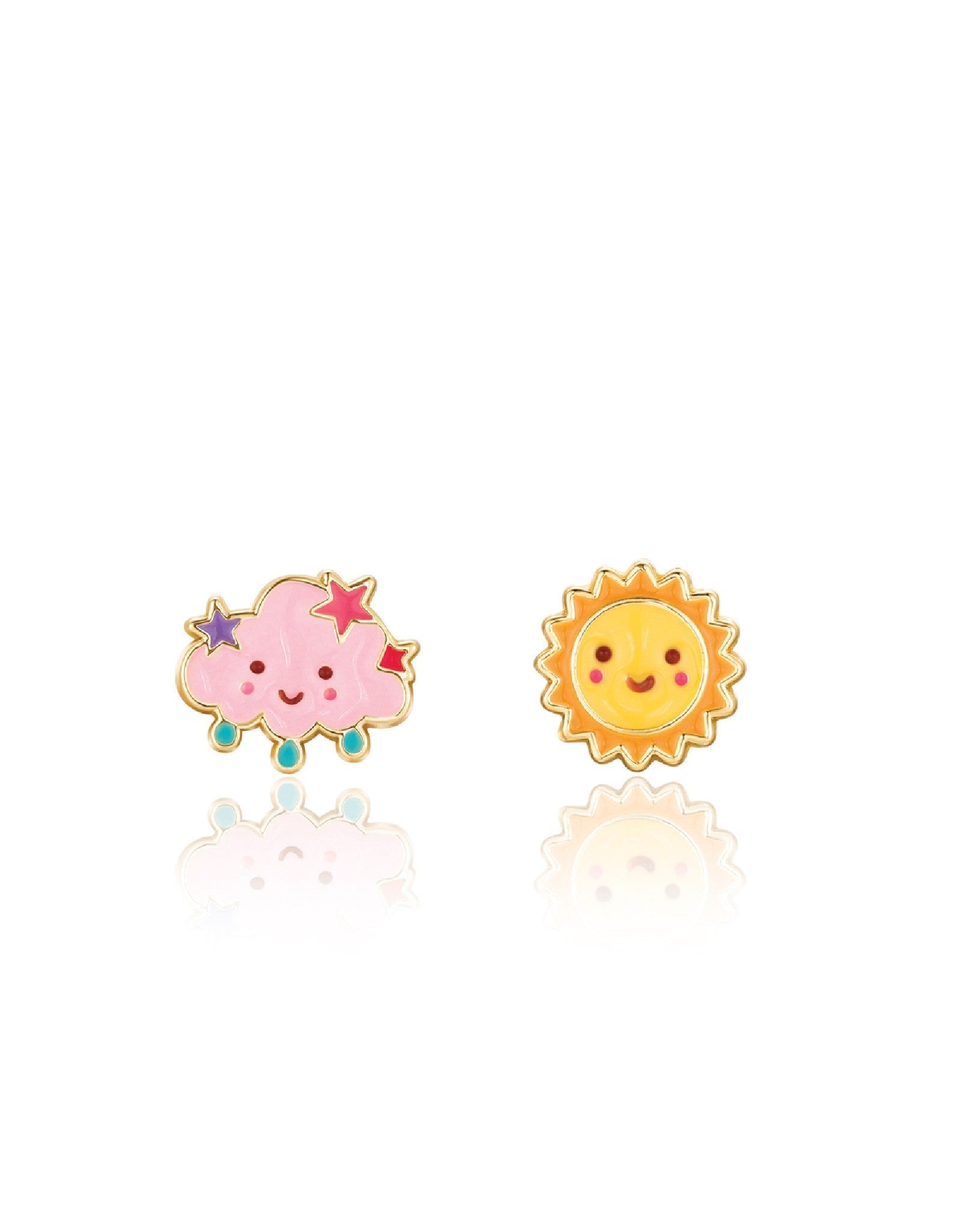 Enamel Stud Earrings - Rain or Shine - Girl Nation