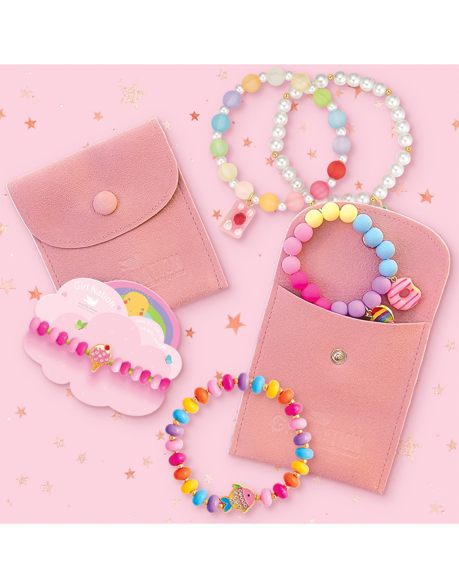 Bracelet - Rainbow Heart - Girl Nation