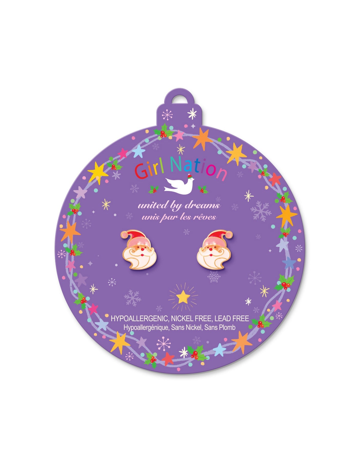 Enamel Stud Earrings - Snowman Wonderland - Girl Nation