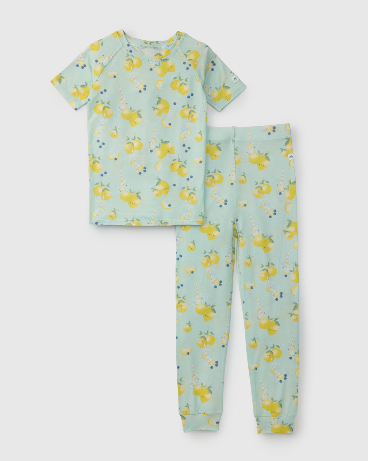 Short Sleeve Long Pants Pajama Set  - Lemon Squeezy