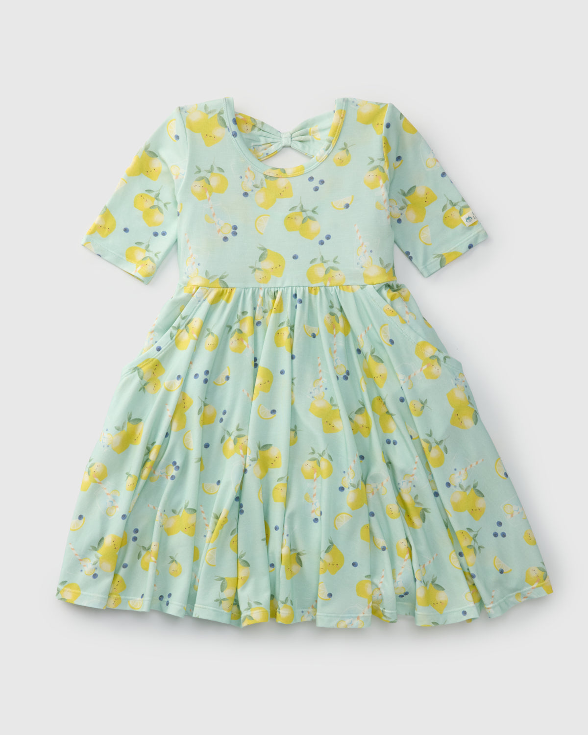 Short Sleeve Skater Dress - Lemon Squeezy