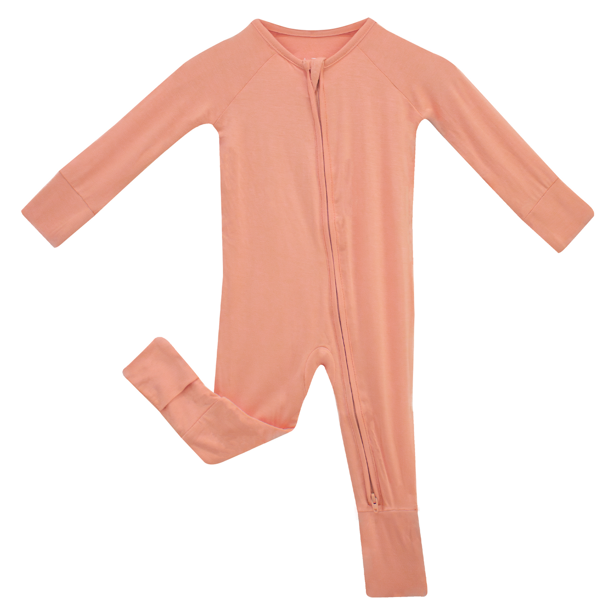 Roseate Bamboo Convertible Zippered Romper Lulush The Label Kids Clothing