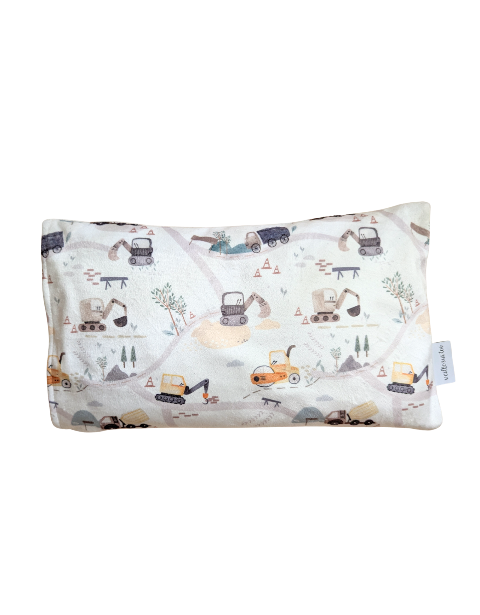 Children's pillowcase - Trucks - Veille sur toi