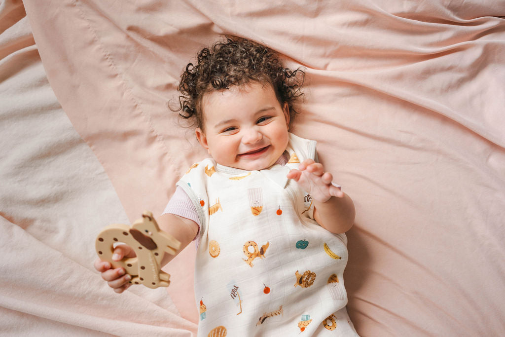 Muslin Lightweight Sleep Bag 0.5 TOG - French Breakfast