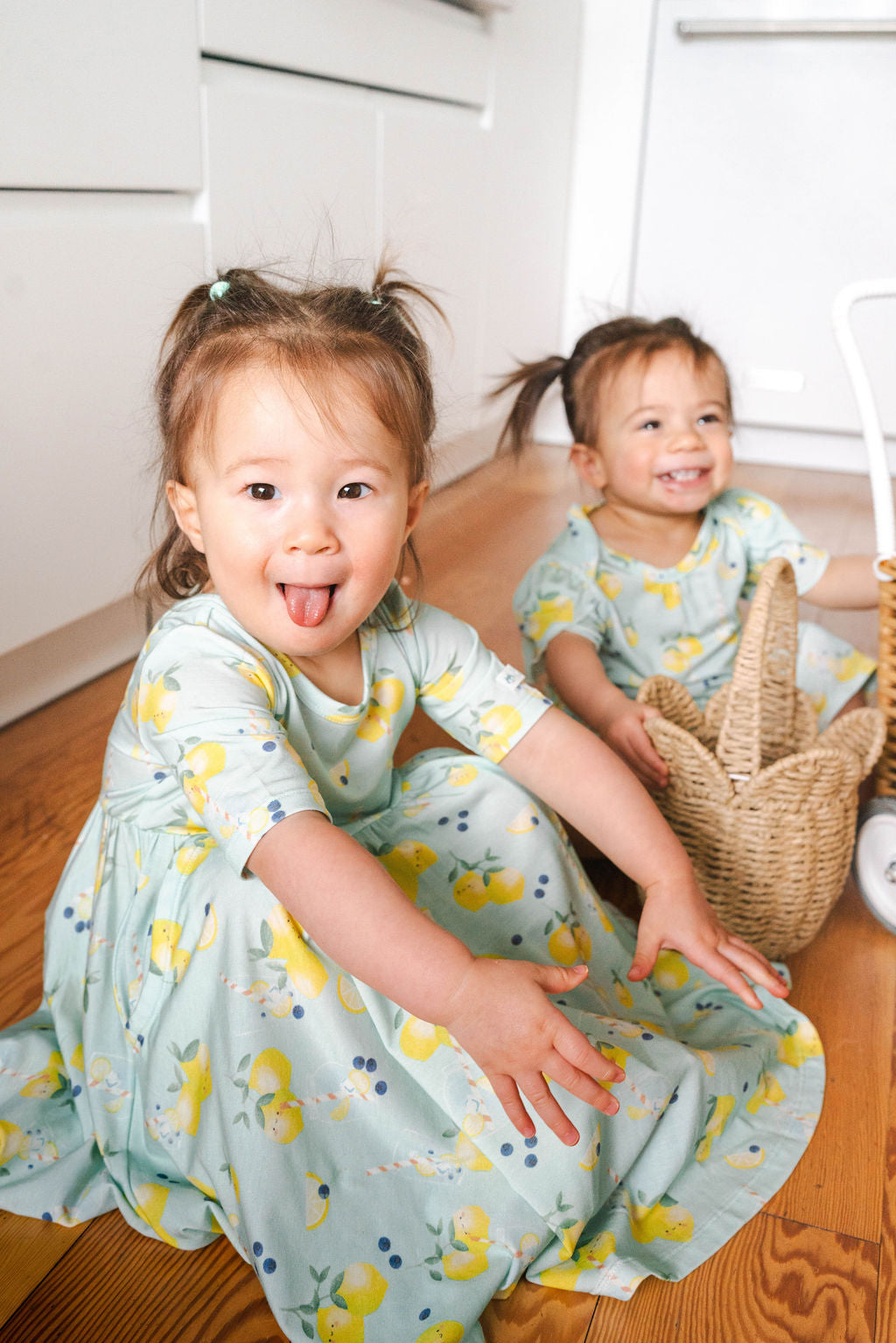 Short Sleeve Skater Dress - Lemon Squeezy