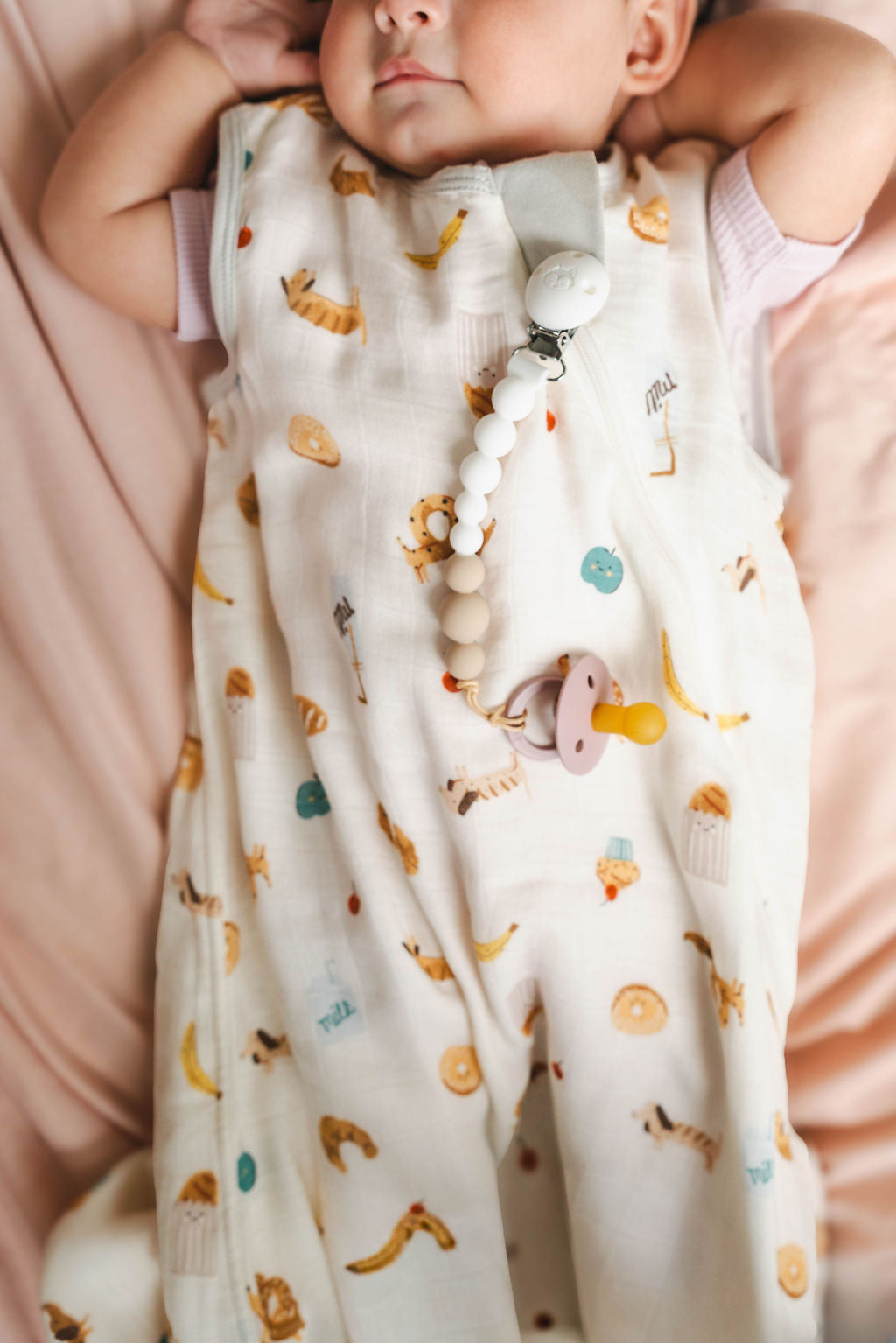 Muslin Lightweight Sleep Bag 0.5 TOG - French Breakfast