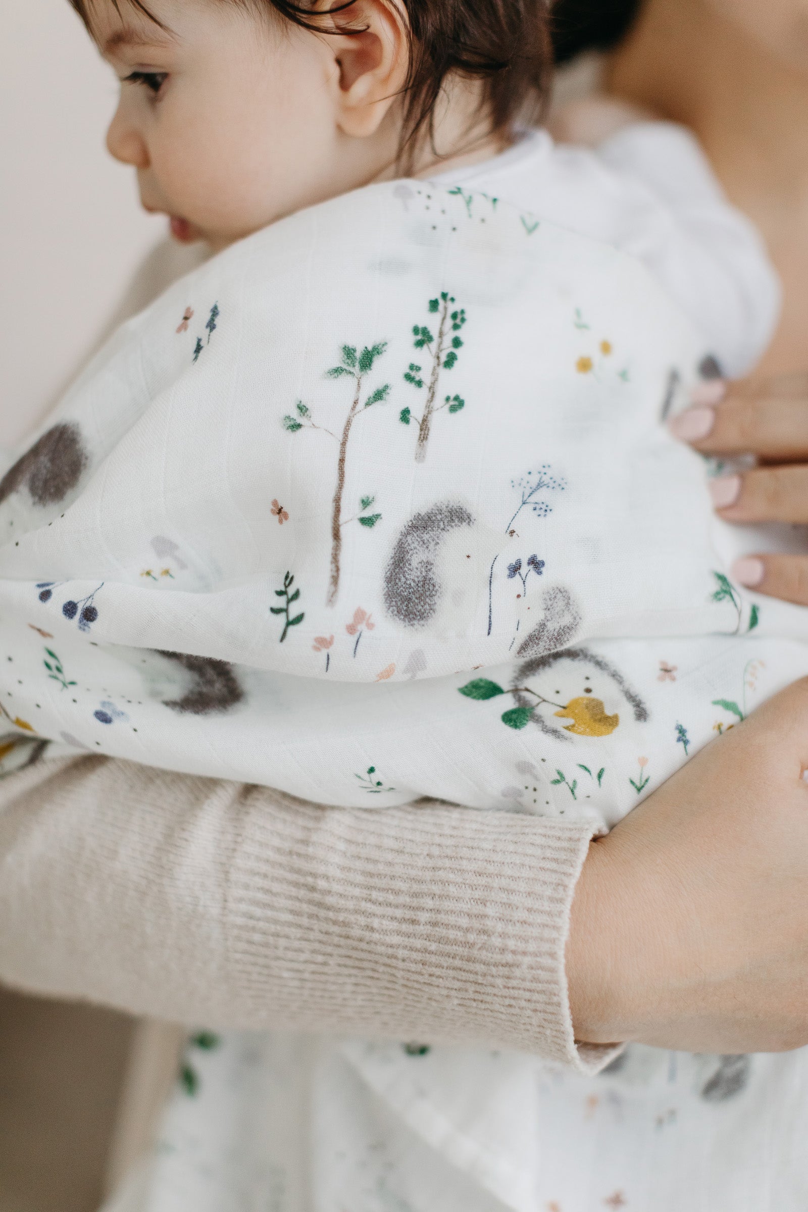 Muslin Swaddle - Hedgehogs