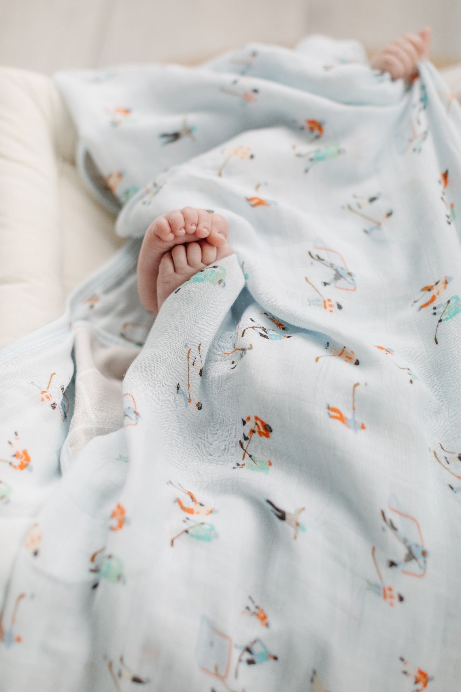 Muslin Swaddle - Ice Hockey