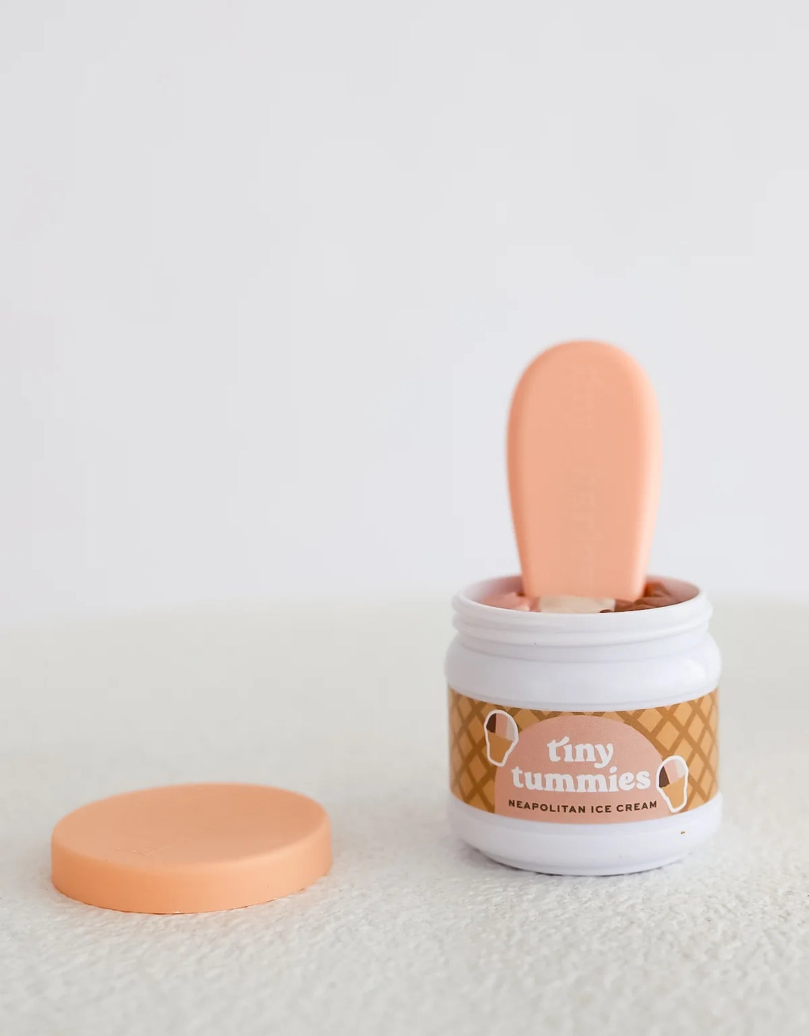 Tiny Tummies Napolitan Icecream jar and spoon set - Tiny Harlow