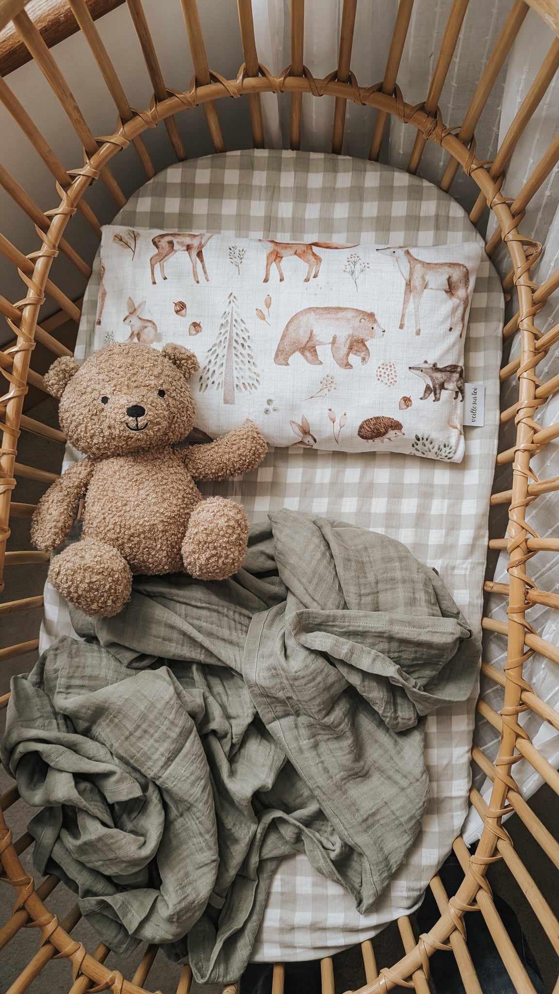 Children's pillowcase - Woodland Friends - Veille sur toi