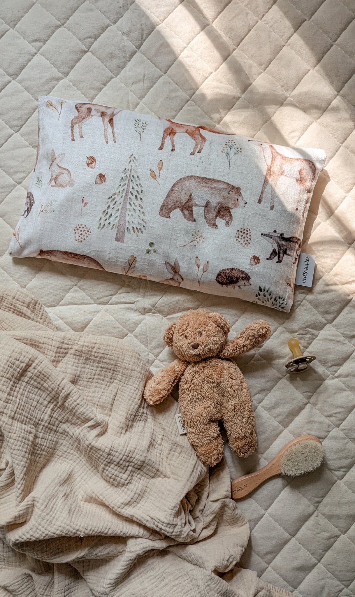 Children's pillowcase - Woodland Friends - Veille sur toi