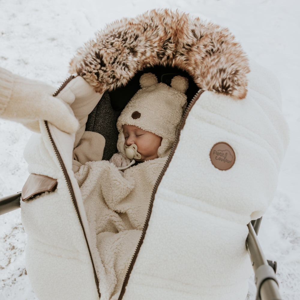 Coffret cadeau Ourson Sherpa pour bébé (4 accessoires) Petit Coulou