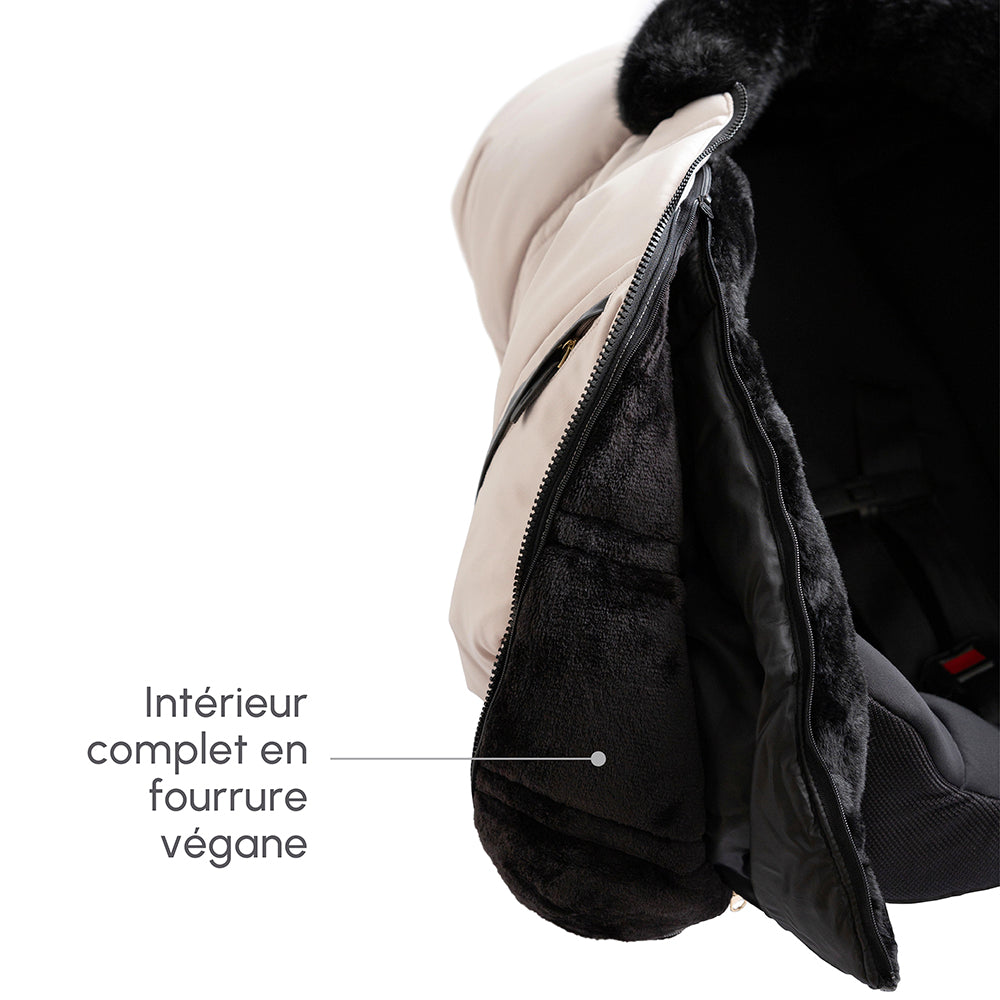 Ensemble de luxe: Housse 3 saisons pour siège d'auto & Fond isolant (-30°C à 15°C) Petit Coulou