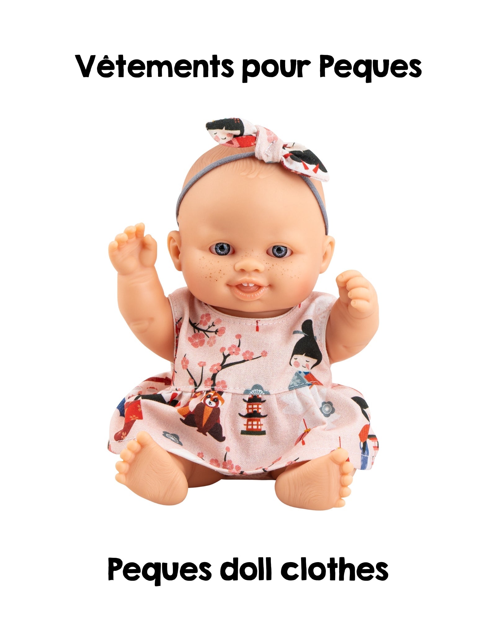 Peques doll clothes - Oriental dress - Paola Reina