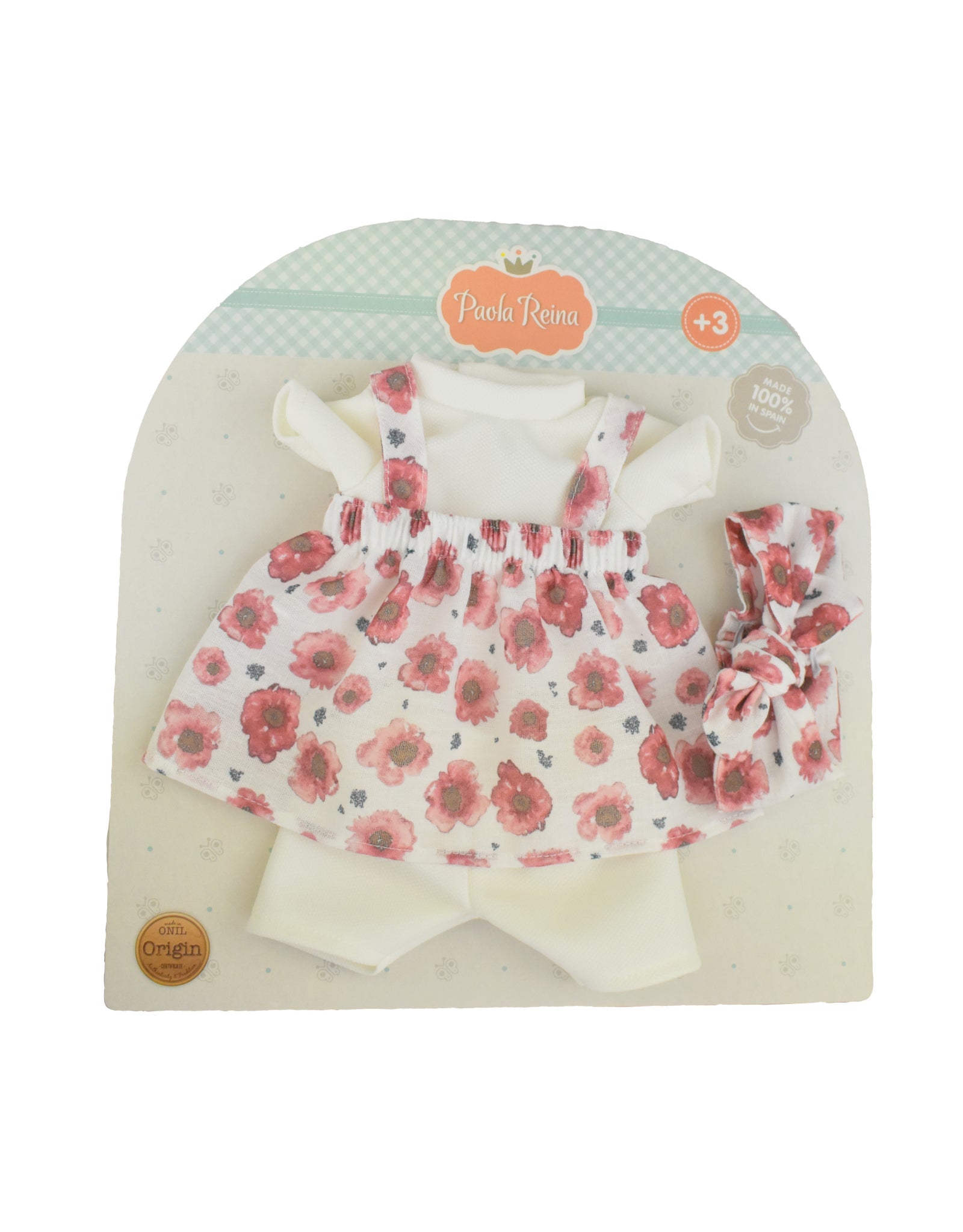 Clothes for dolls Gordis - Floral overalls set - Paola Reina