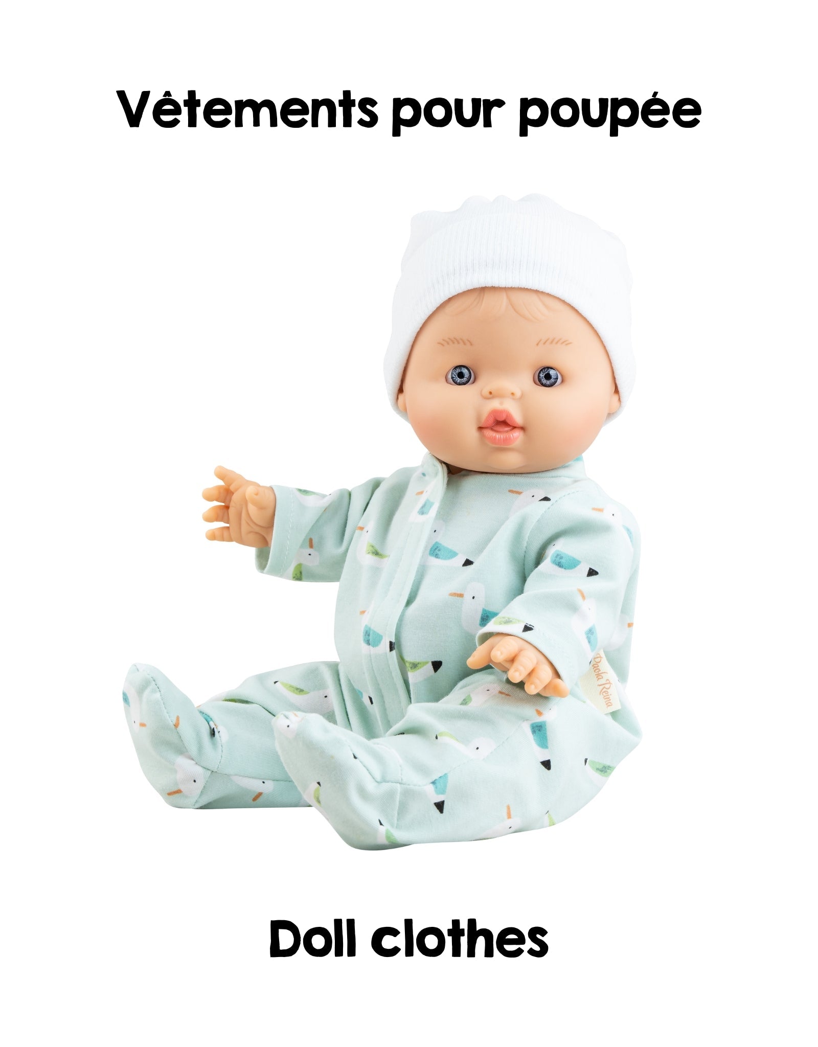 Clothes for dolls Alex & Sonia - Bird pajamas - Paola Reina
