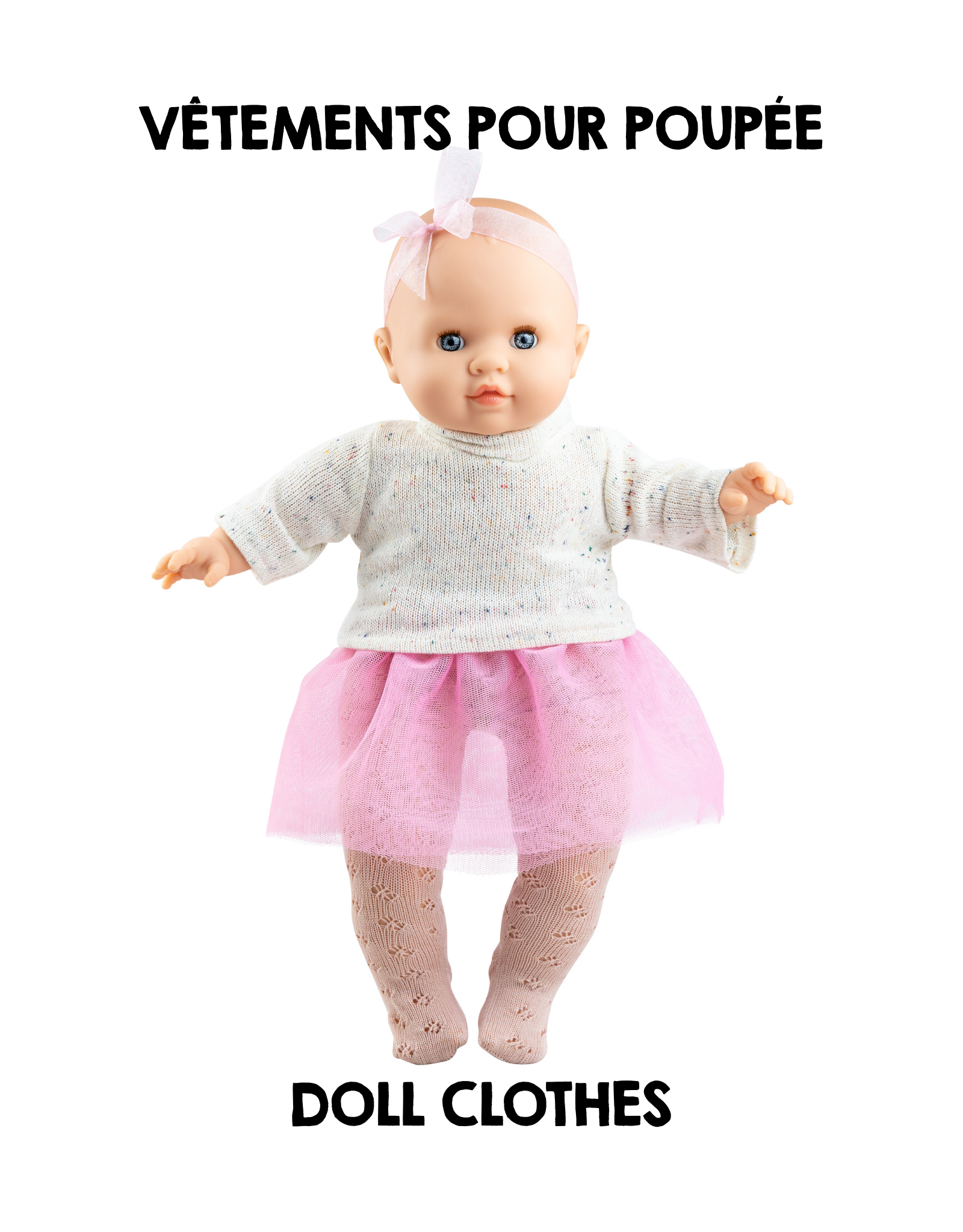 Clothes for Los Manus dolls - Pink tutu dress - Paola Reina