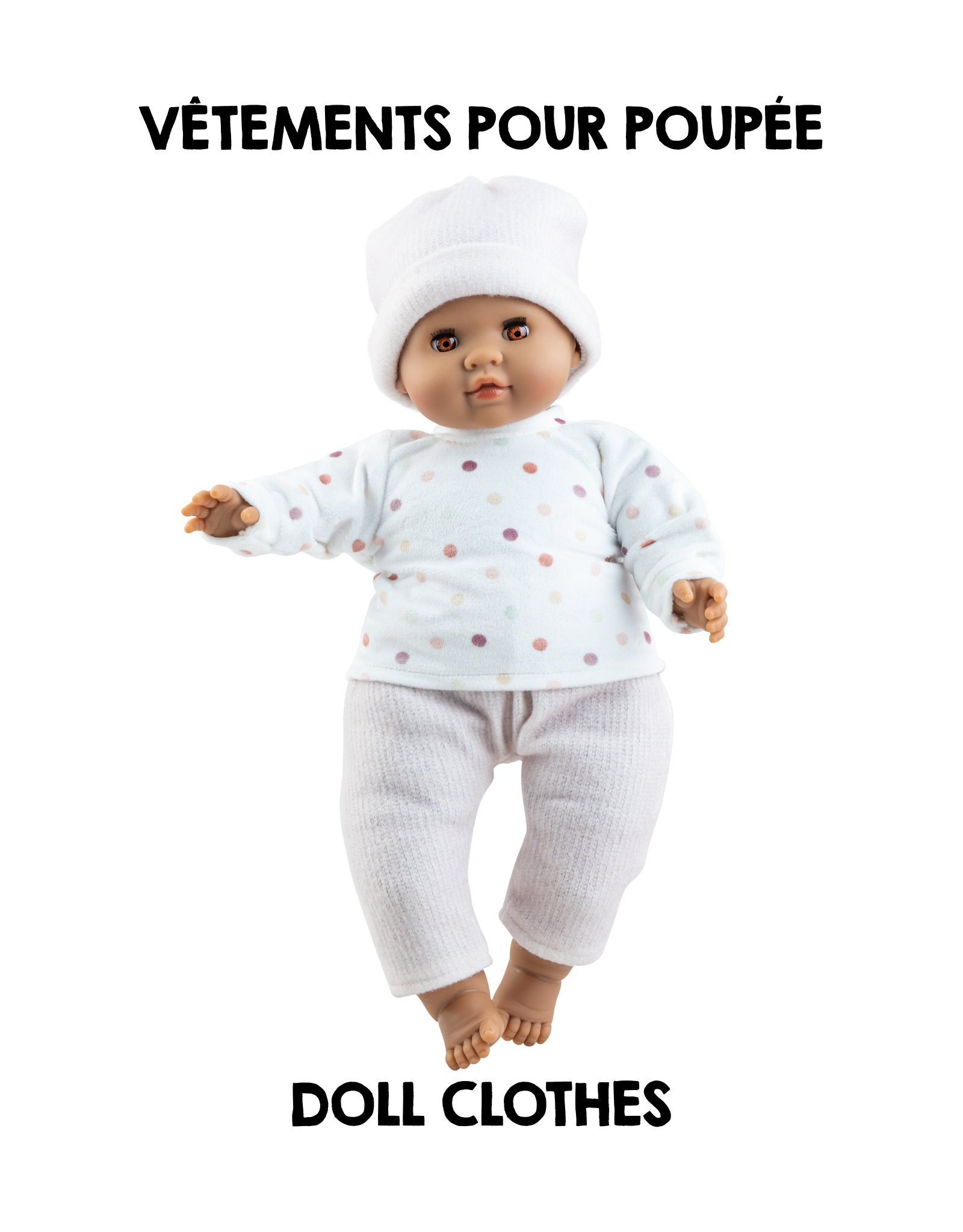 Clothes for Los Manus dolls - Polka dot sweater - Paola Reina