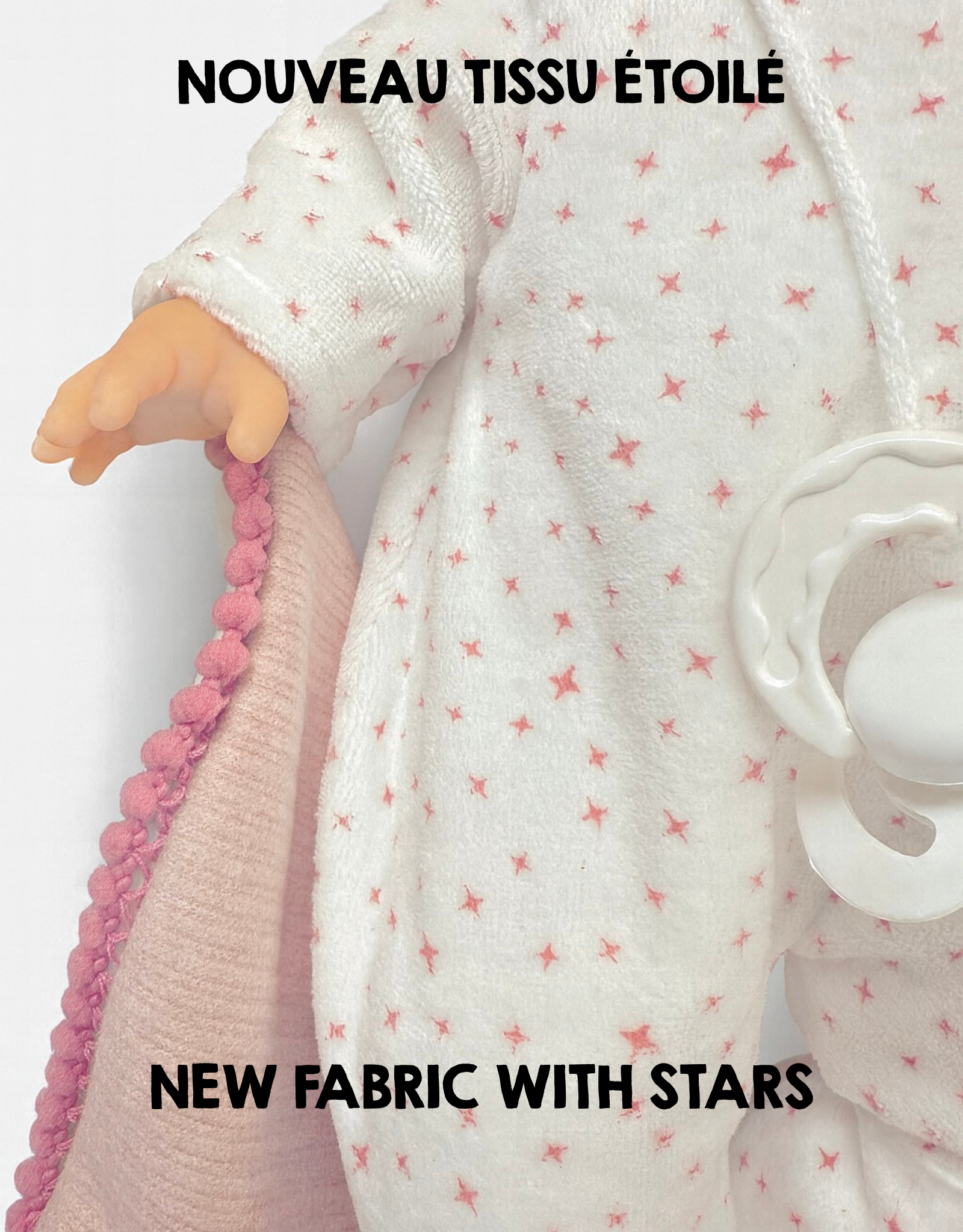 Alex & Sonia doll - Sonia with pajamas with stars and hat - Paola Reina