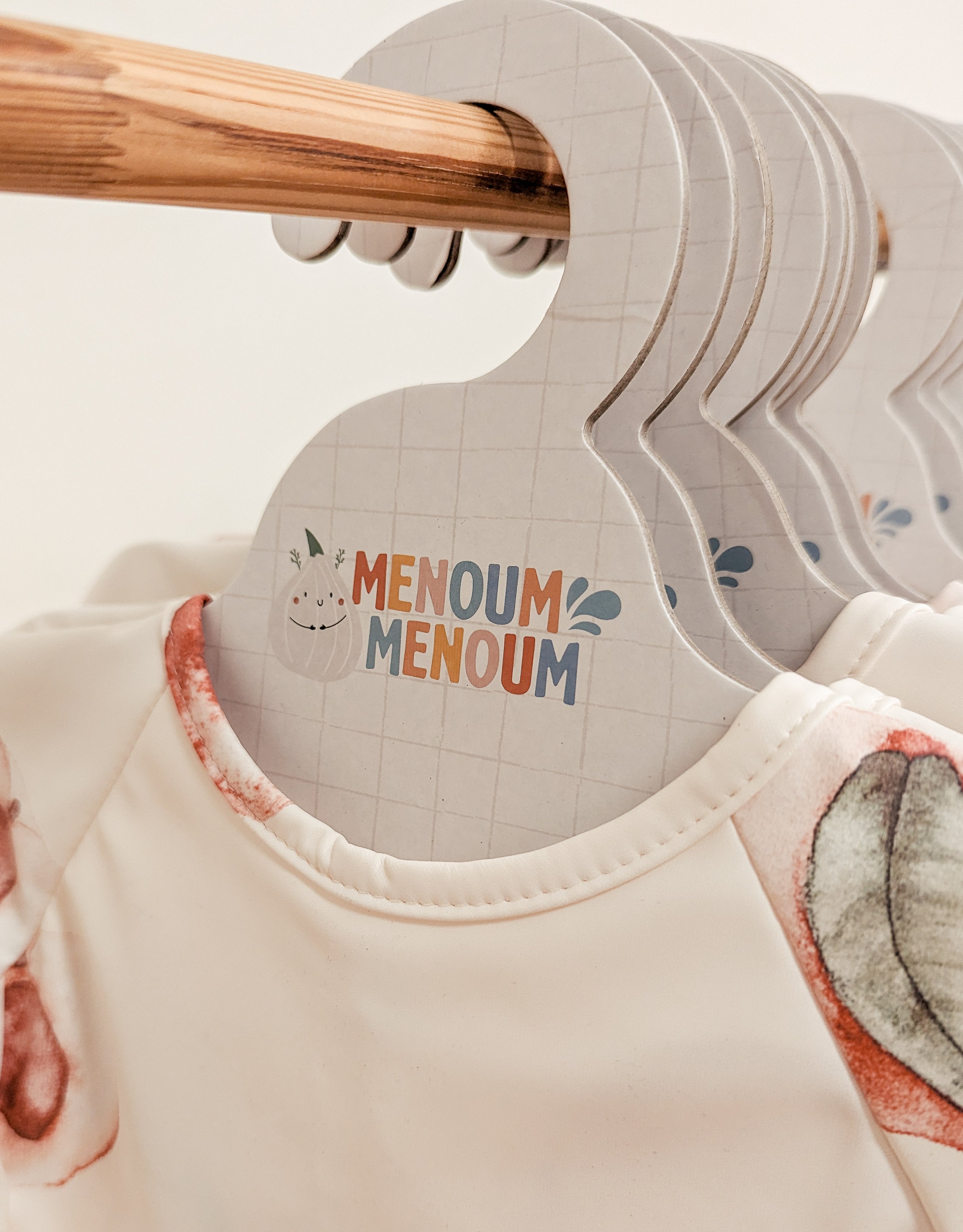 Long-sleeved bib - Dinosaur - Menoum