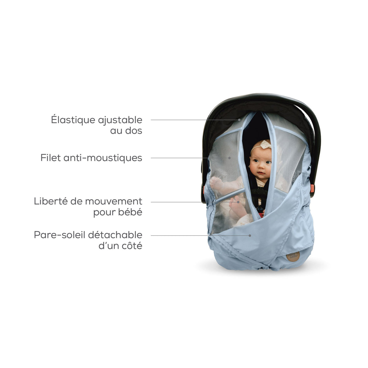 Housse été 4-en-1 pour siège d'auto Petit Coulou